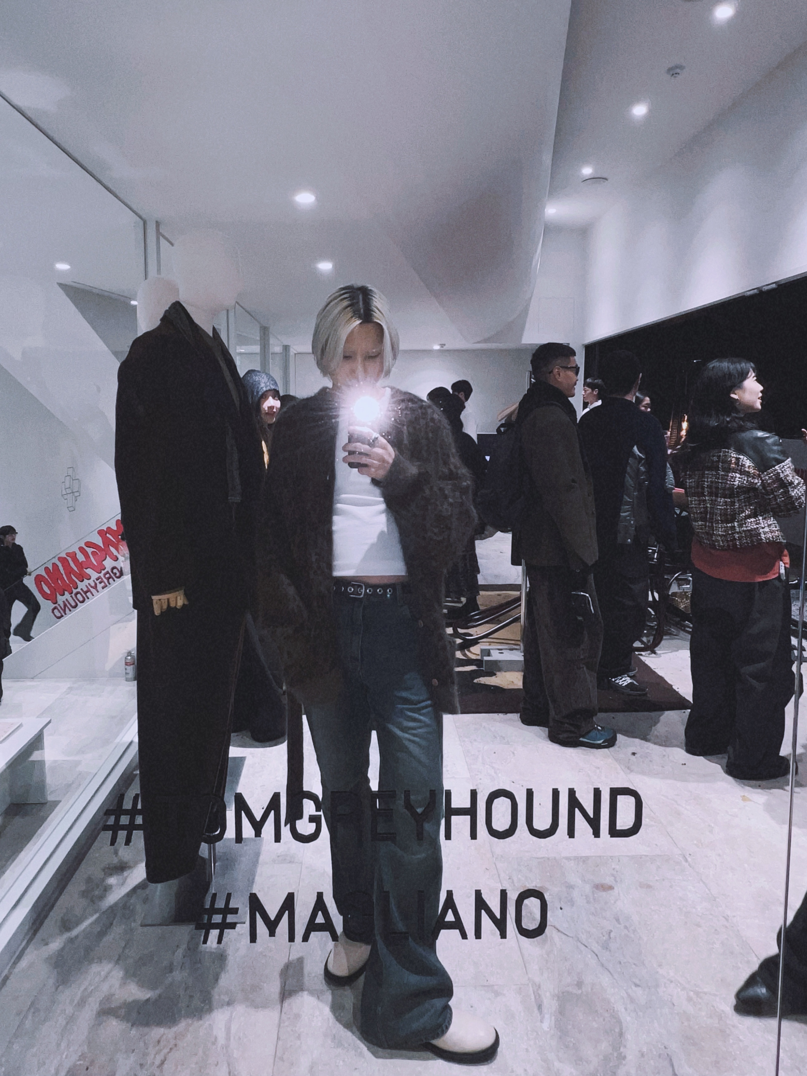 Magliano Prof Big Monopetto, Magliano Knitted Work Jacket Melange Mix 착용 스타일 - 4
