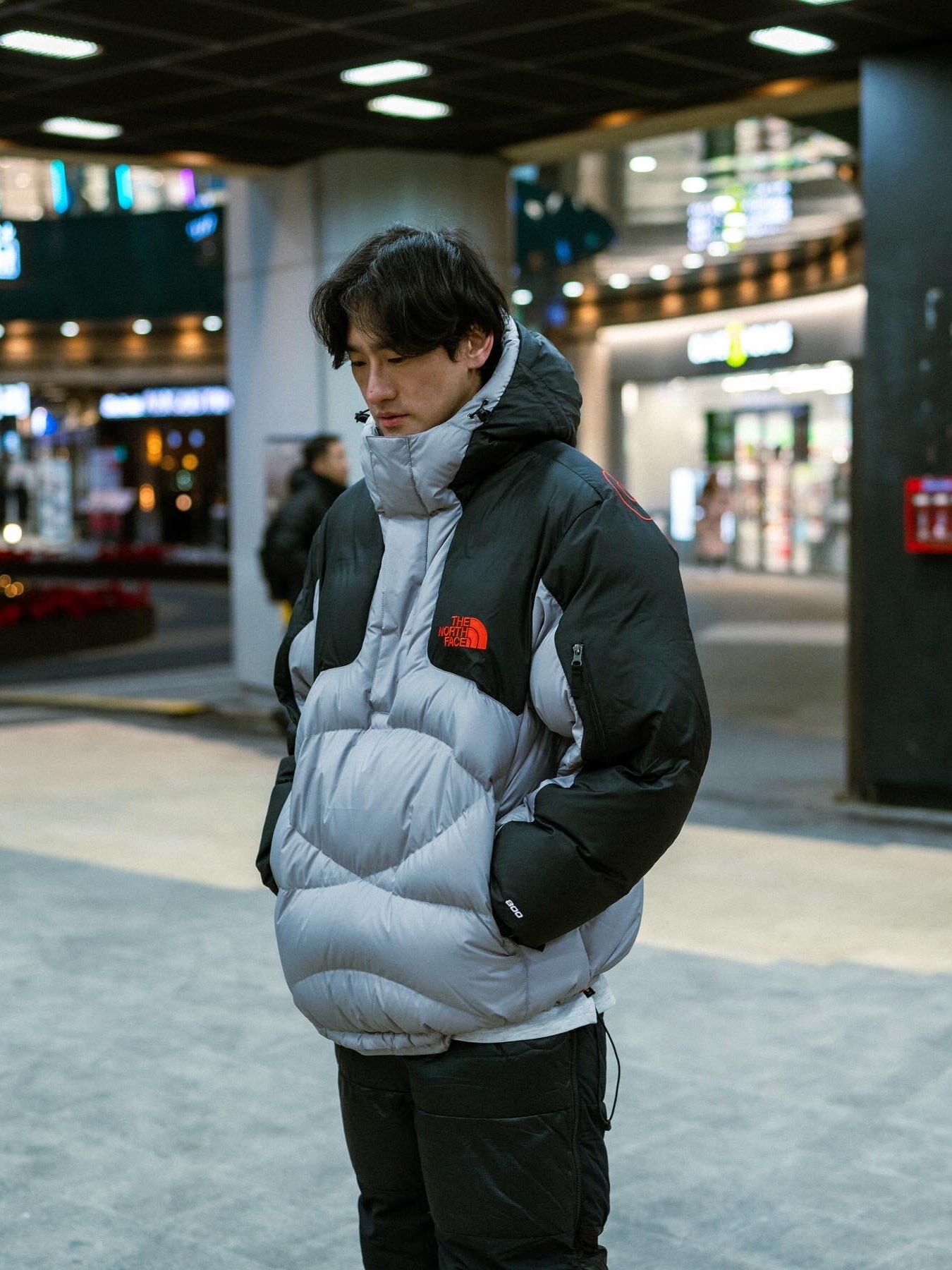 Supreme x The North Face 800-Fill Half Zip Hooded Pullover Grey - 22FW, Nike x Comme des Garcons Homme Plus Air Max Sunder SP White Black 착용 스타일 - 6
