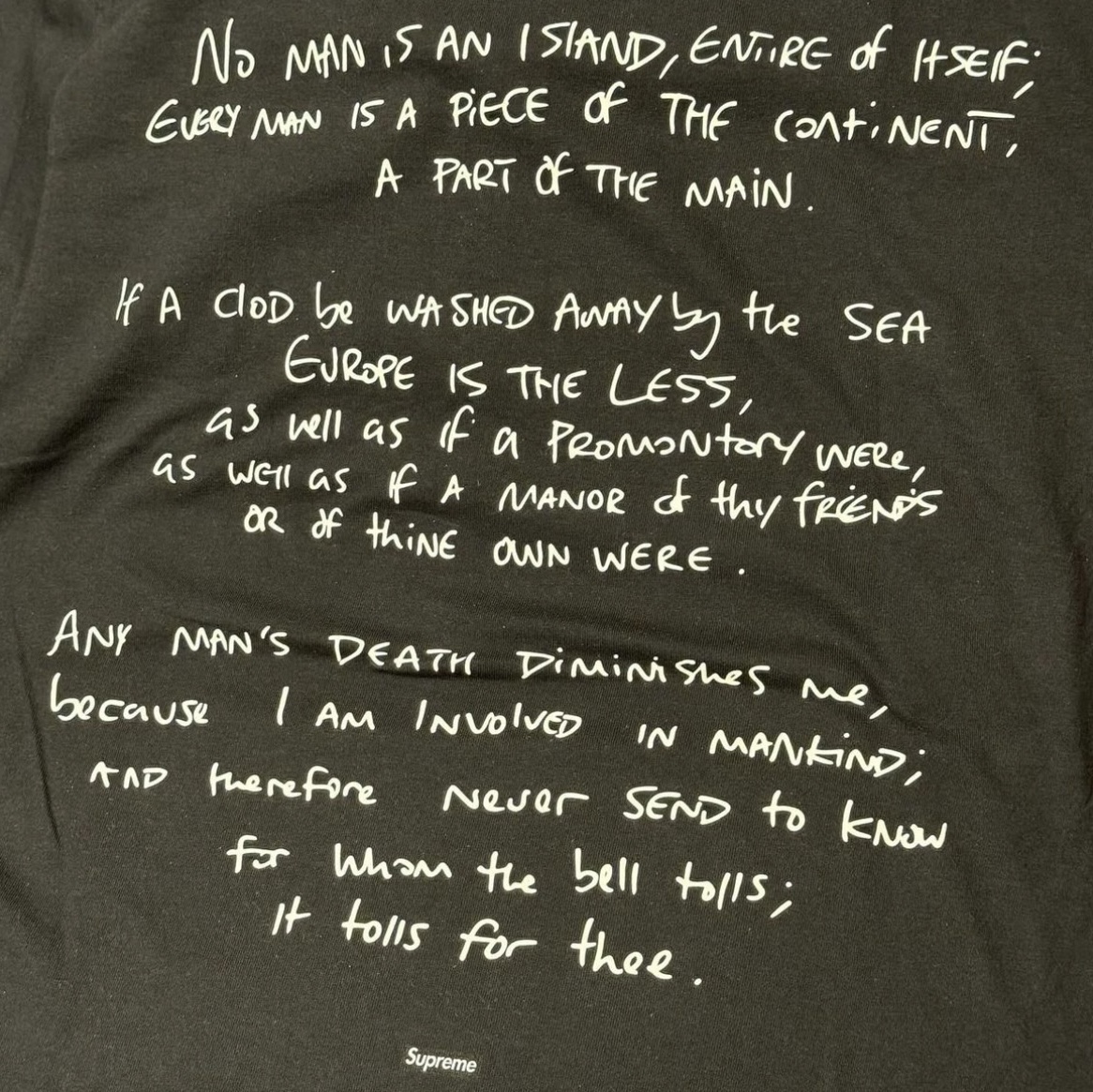 Supreme x Corteiz Rules The World T-Shirt Black - 23FW 착용 스타일 - 2