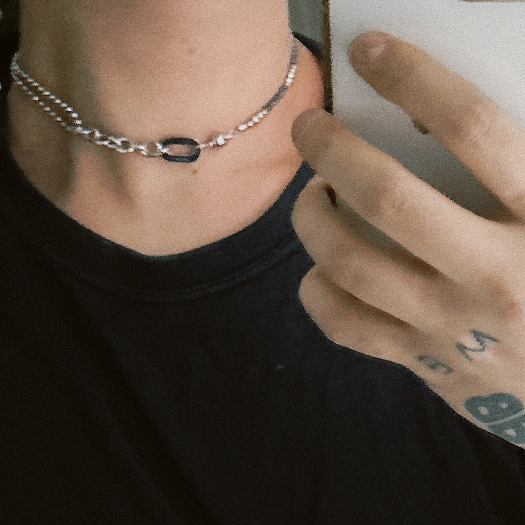 Sentiments No.384 Necklace Silver 착용 스타일 - 1