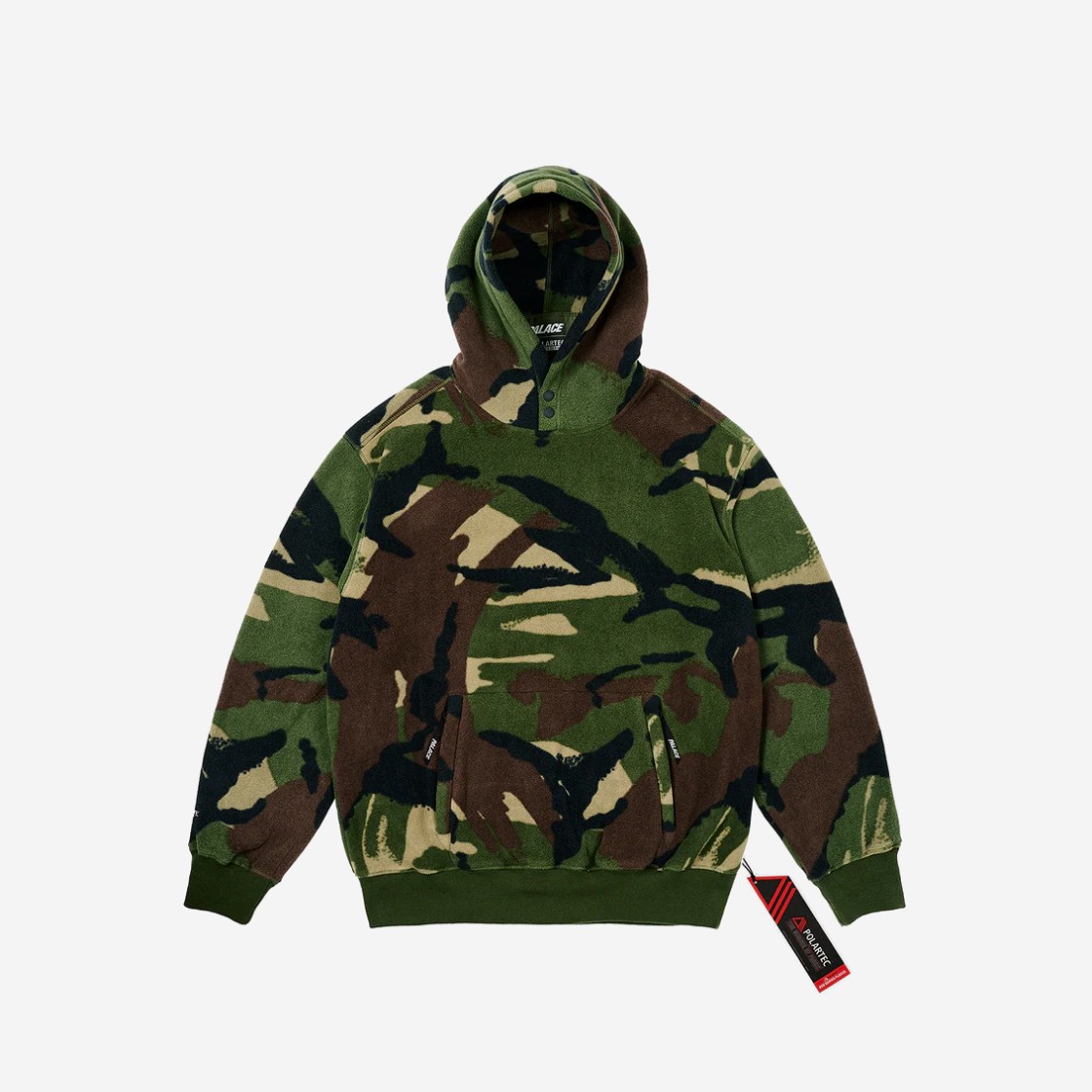 Palace Polartec Lazer Hood Woodland DPM - 23FW 상세 이미지 2