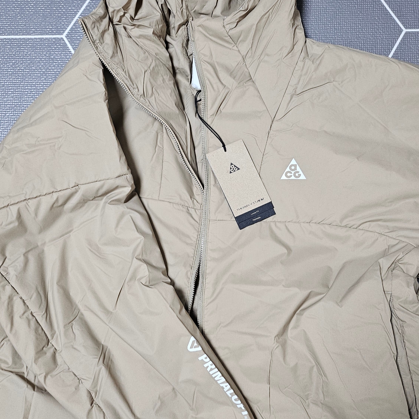 Nike ACG Therma-Fit ADV Rope De Dope Jacket Moon Fossil - Asia 착용 스타일