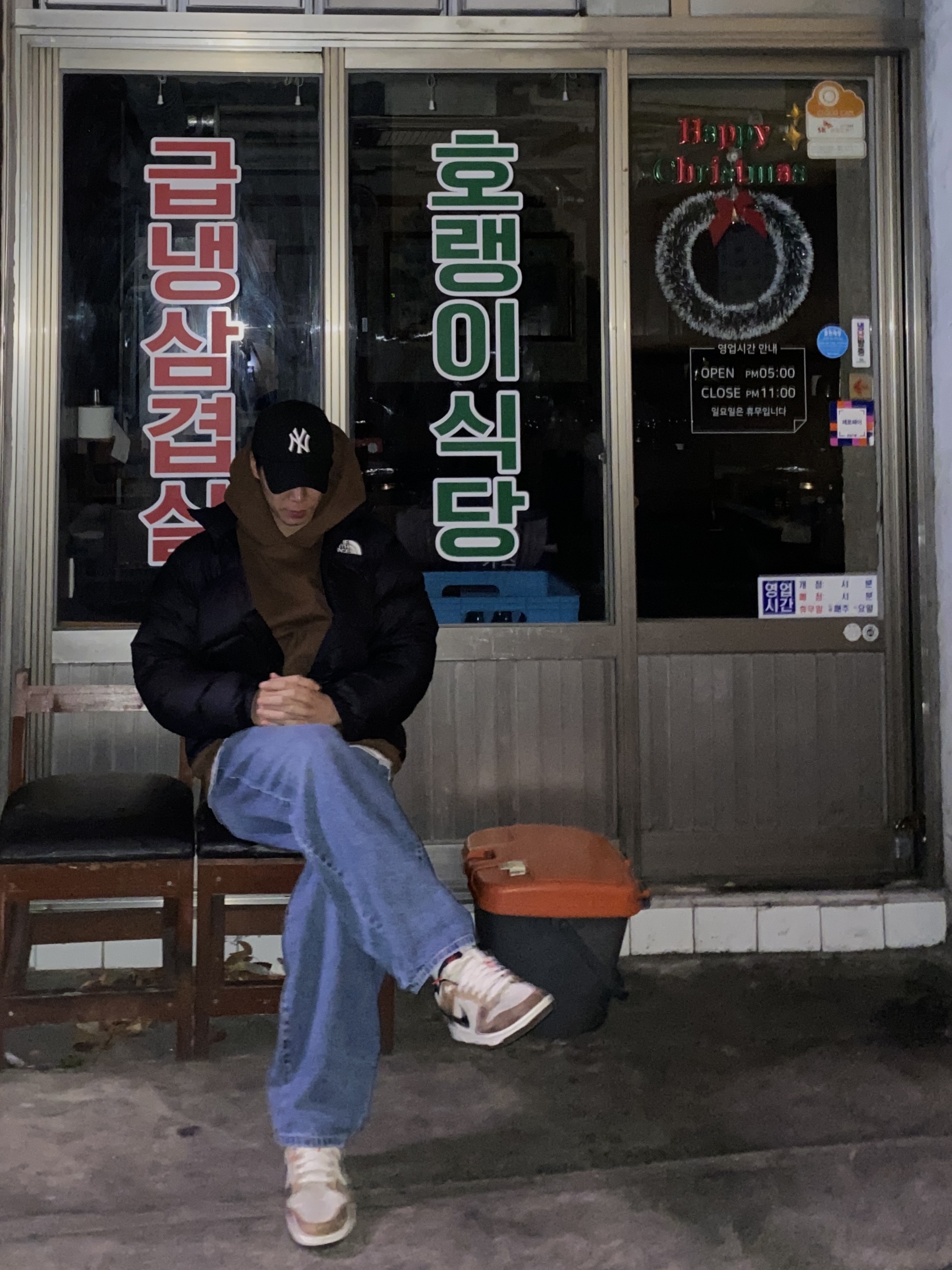 The North Face 1996 Retro Nuptse Down Jacket TNF Black, Nike Dunk Low PRM Head to Head 착용 스타일 - 2