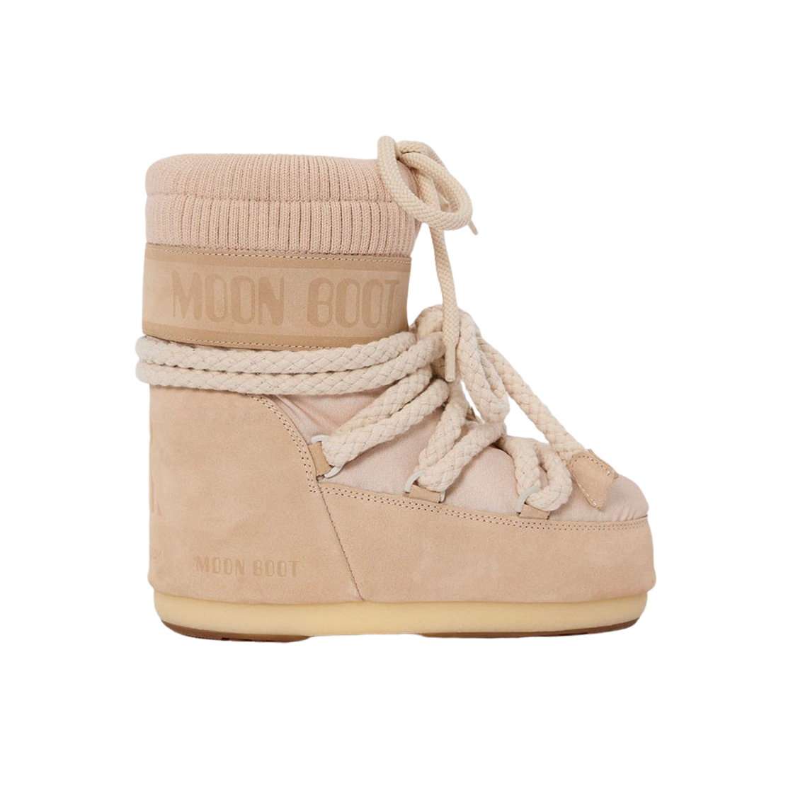 (W) 문부츠 x 케이스스터디 CS 아이콘 로우 부츠 베이지((W) Moon Boot x Casestudy CS Icon Low Boots Beige)