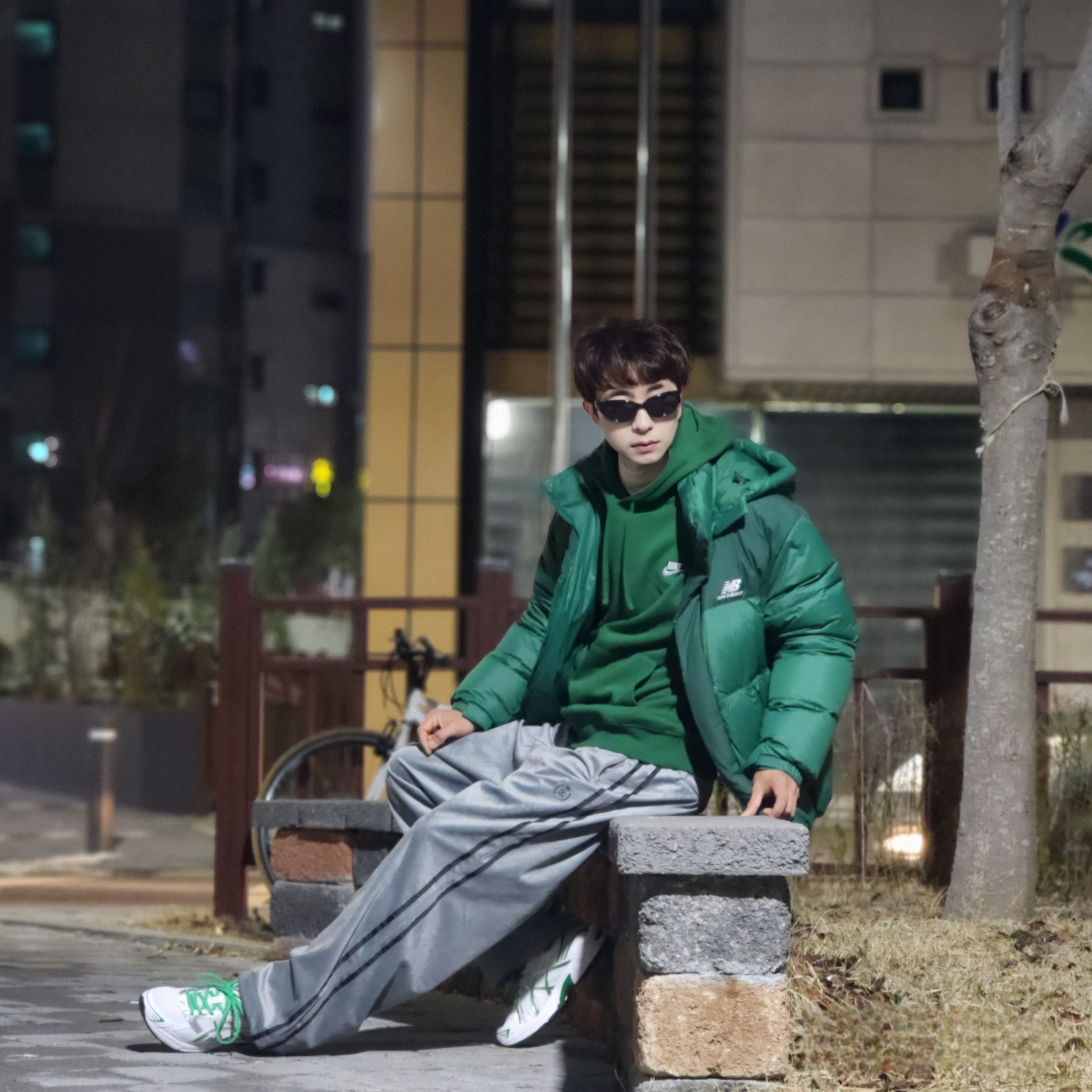Nike NSW Club Fleece Pullover Hoodie Gorge Green - Asia, Nike NSW Club Fleece Pullover Hoodie Gorge Green - US/EU 착용 스타일 - 3