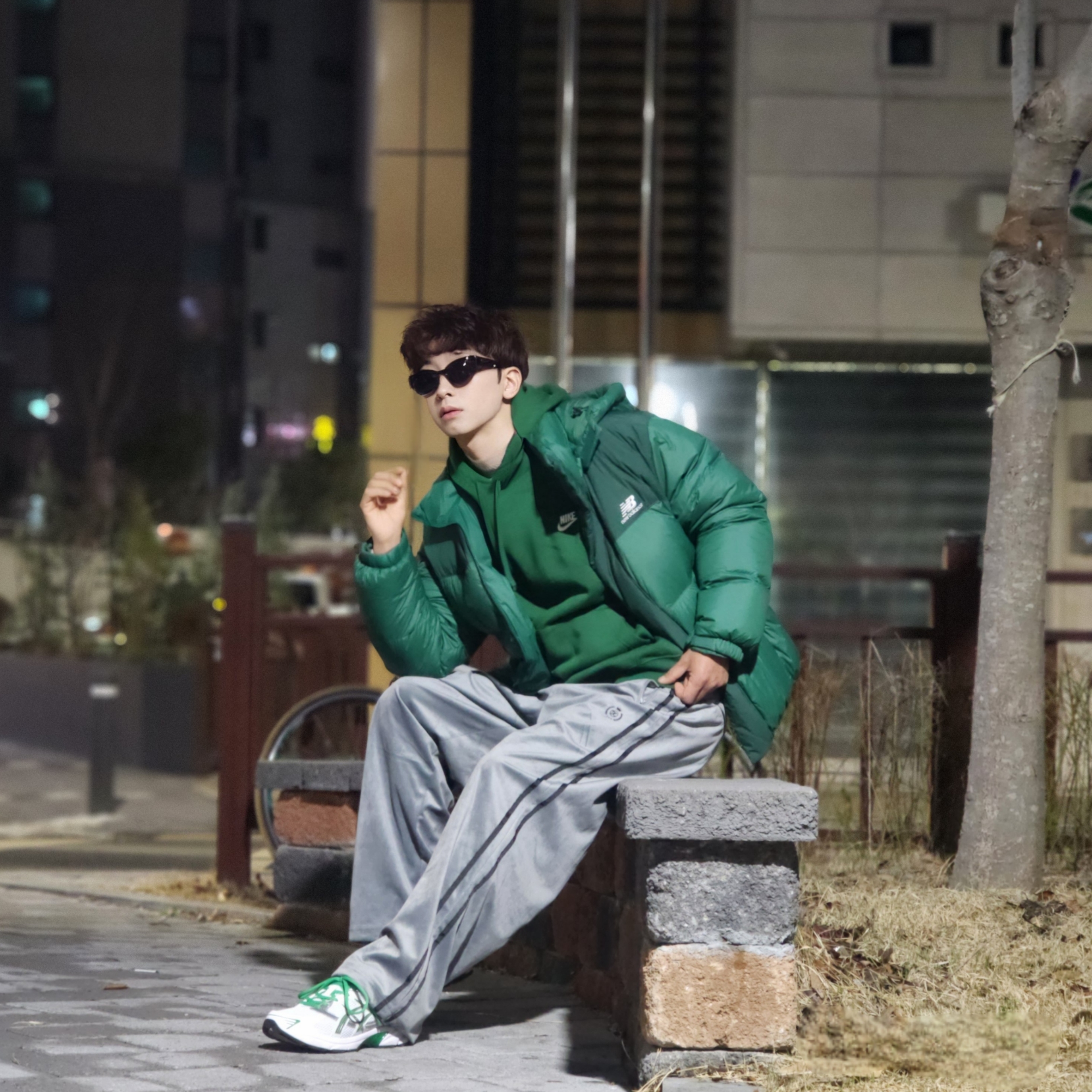 Nike NSW Club Fleece Pullover Hoodie Gorge Green - Asia, Nike NSW Club Fleece Pullover Hoodie Gorge Green - US/EU 착용 스타일 - 9
