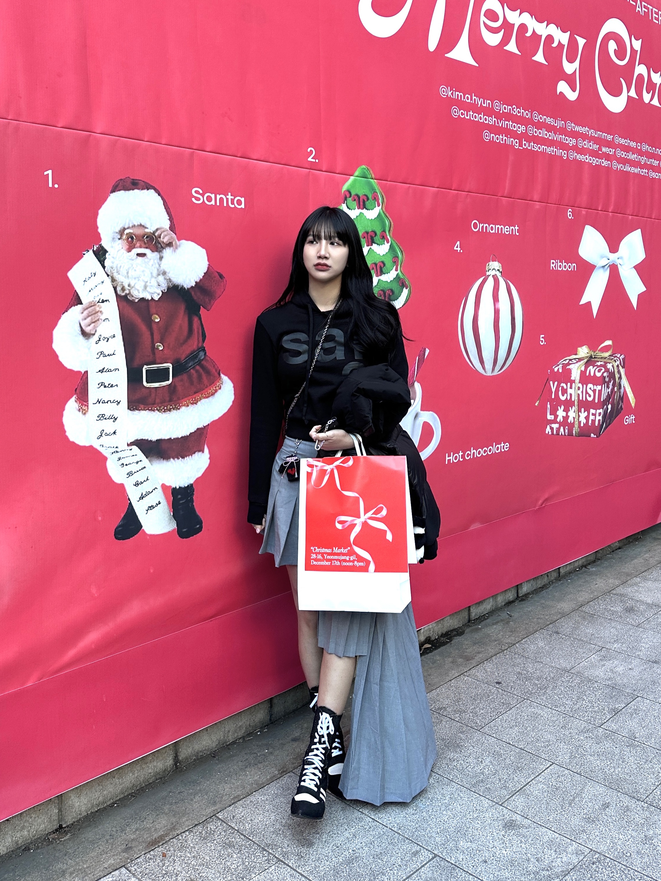 [KREAM 단독] Safarispot Women 1/2 Basic Safari Hoodie Black 착용 스타일