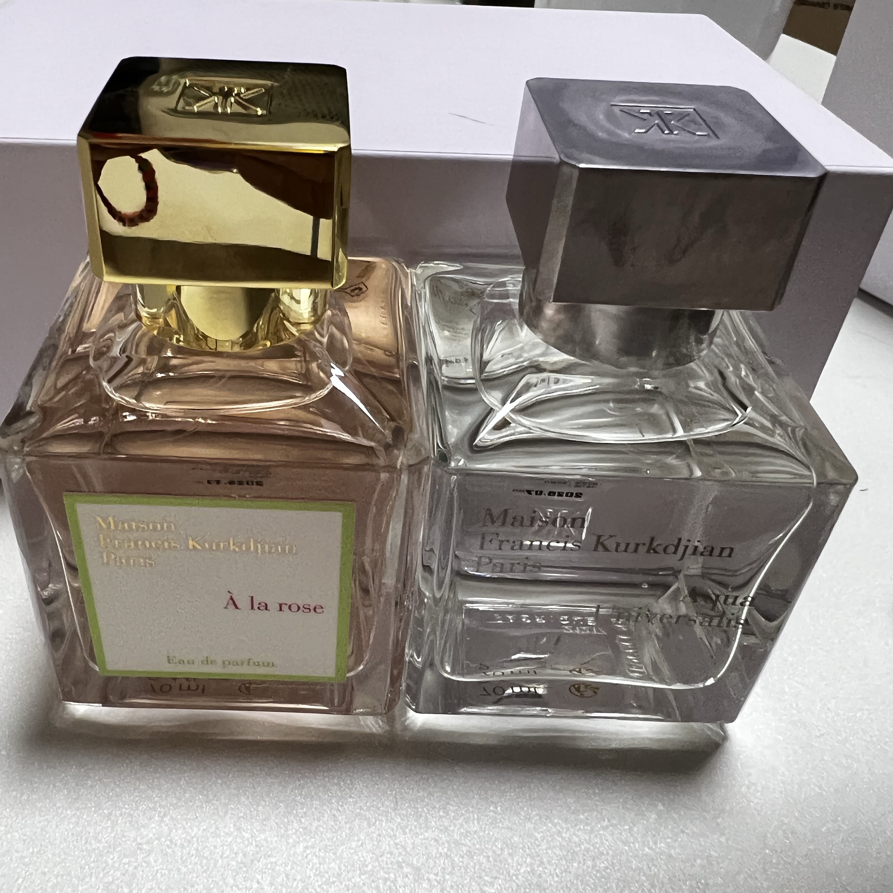 Maison Francis Kurkdjian Aqua Universalis Eau De Toilette 70ml, Maison Francis Kurkdjian A La Rose Eau De Parfum 70ml 착용 스타일