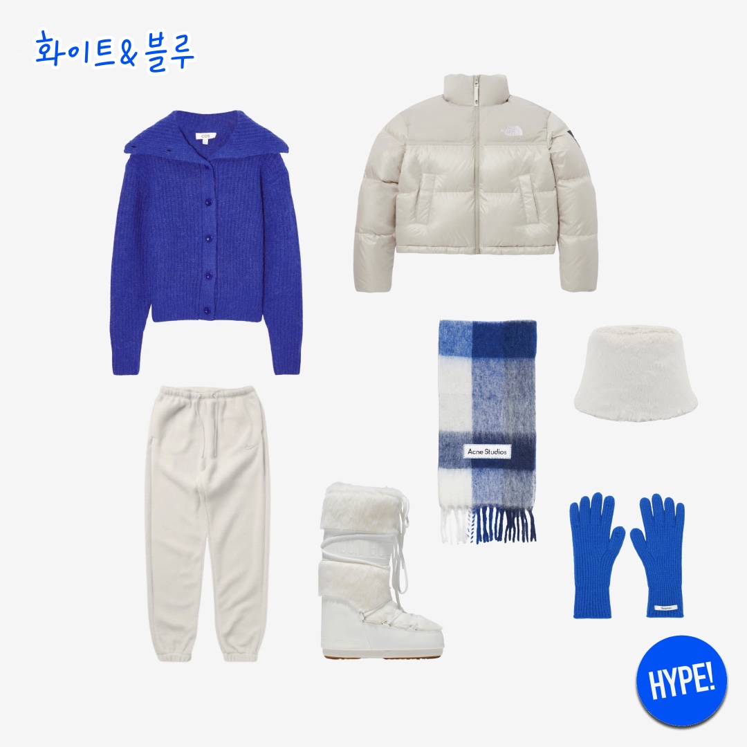 Millo Women Snow Jaquard Knit Zip-up Ivory, Marithe Francois Girbaud Circle Logo Alpaca Earflap Beanie White 착용 스타일 - 6