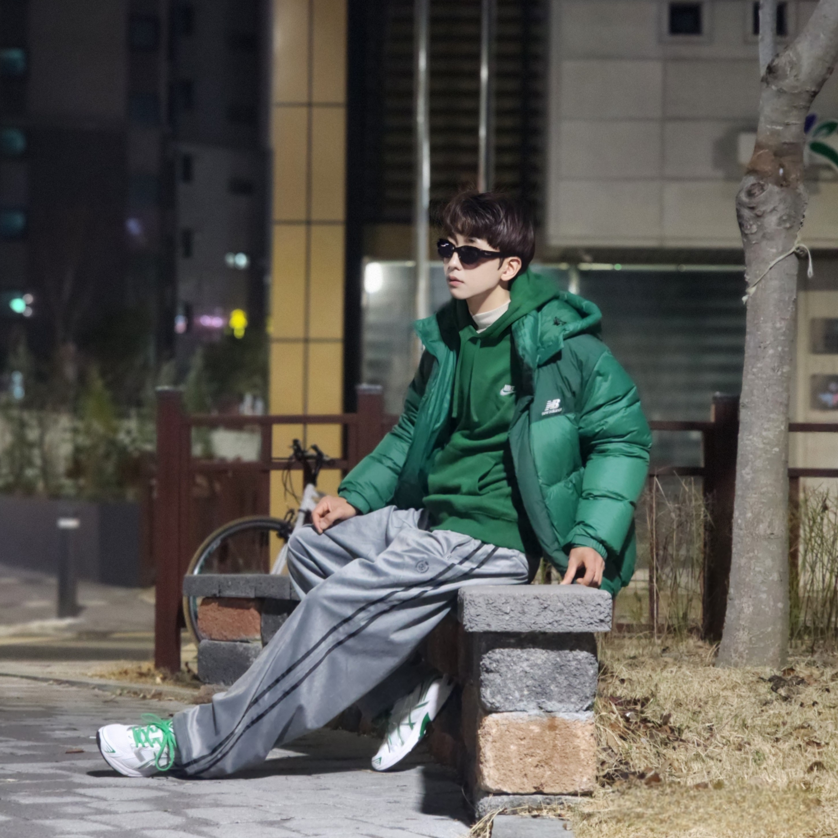 Nike NSW Club Fleece Pullover Hoodie Gorge Green - Asia, Nike NSW Club Fleece Pullover Hoodie Gorge Green - US/EU 착용 스타일 - 5