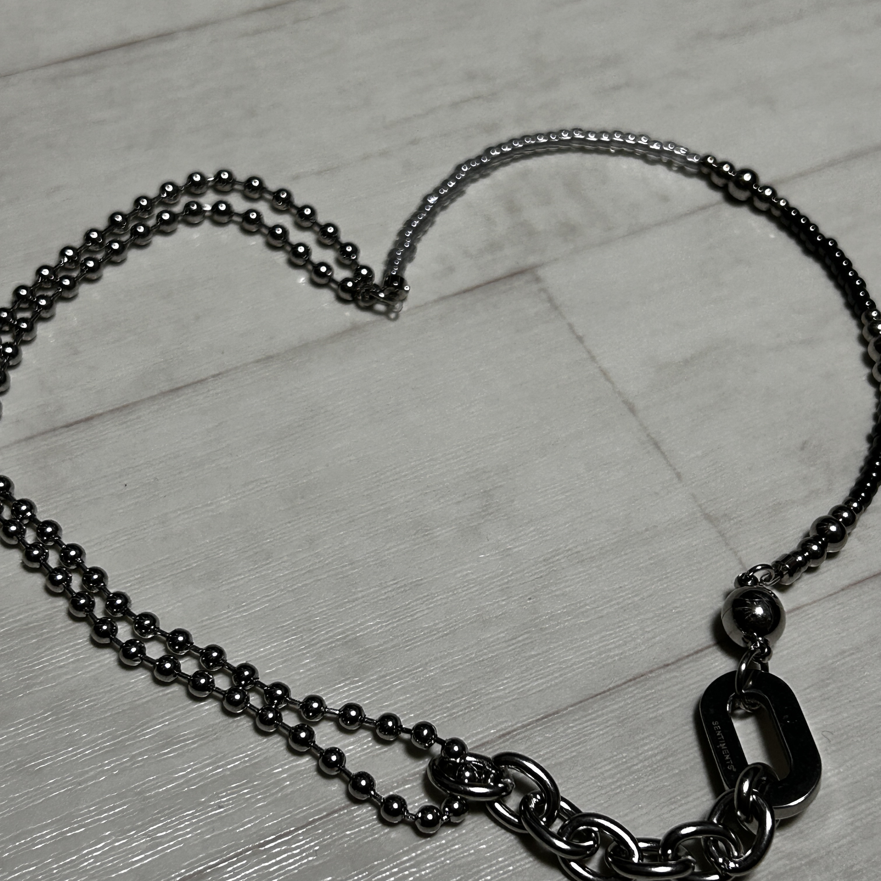 Sentiments No.384 Necklace Silver 착용 스타일 - 2