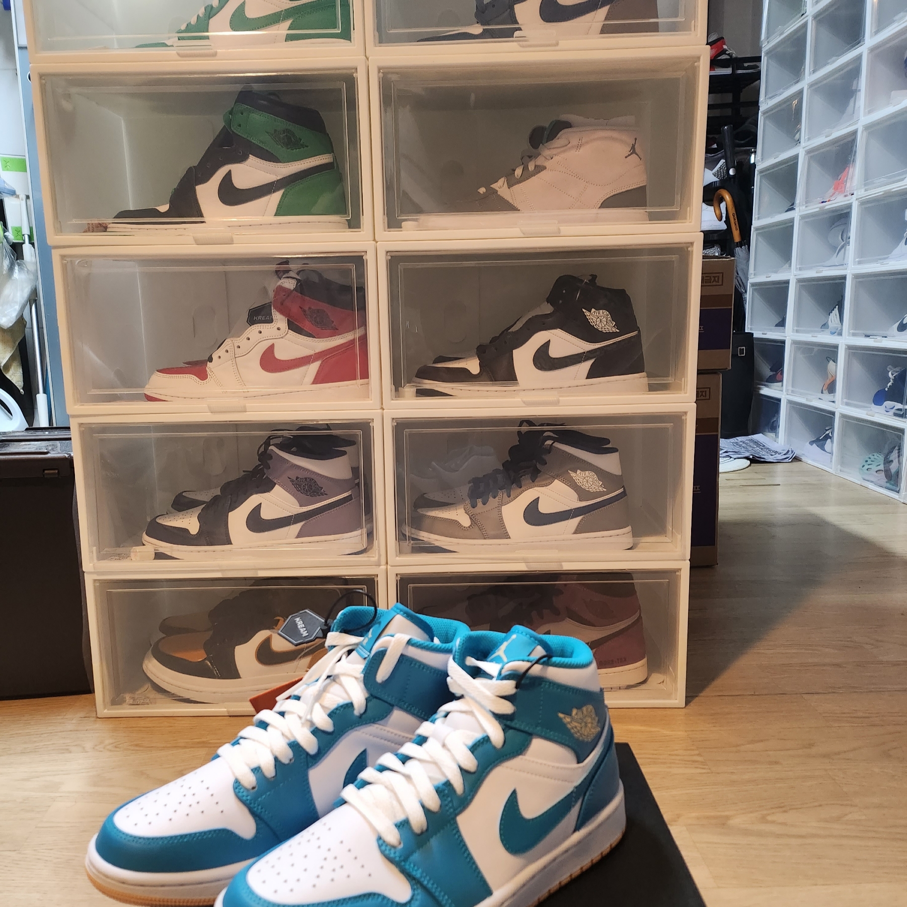 Jordan 1 Mid Aquatone 착용 스타일