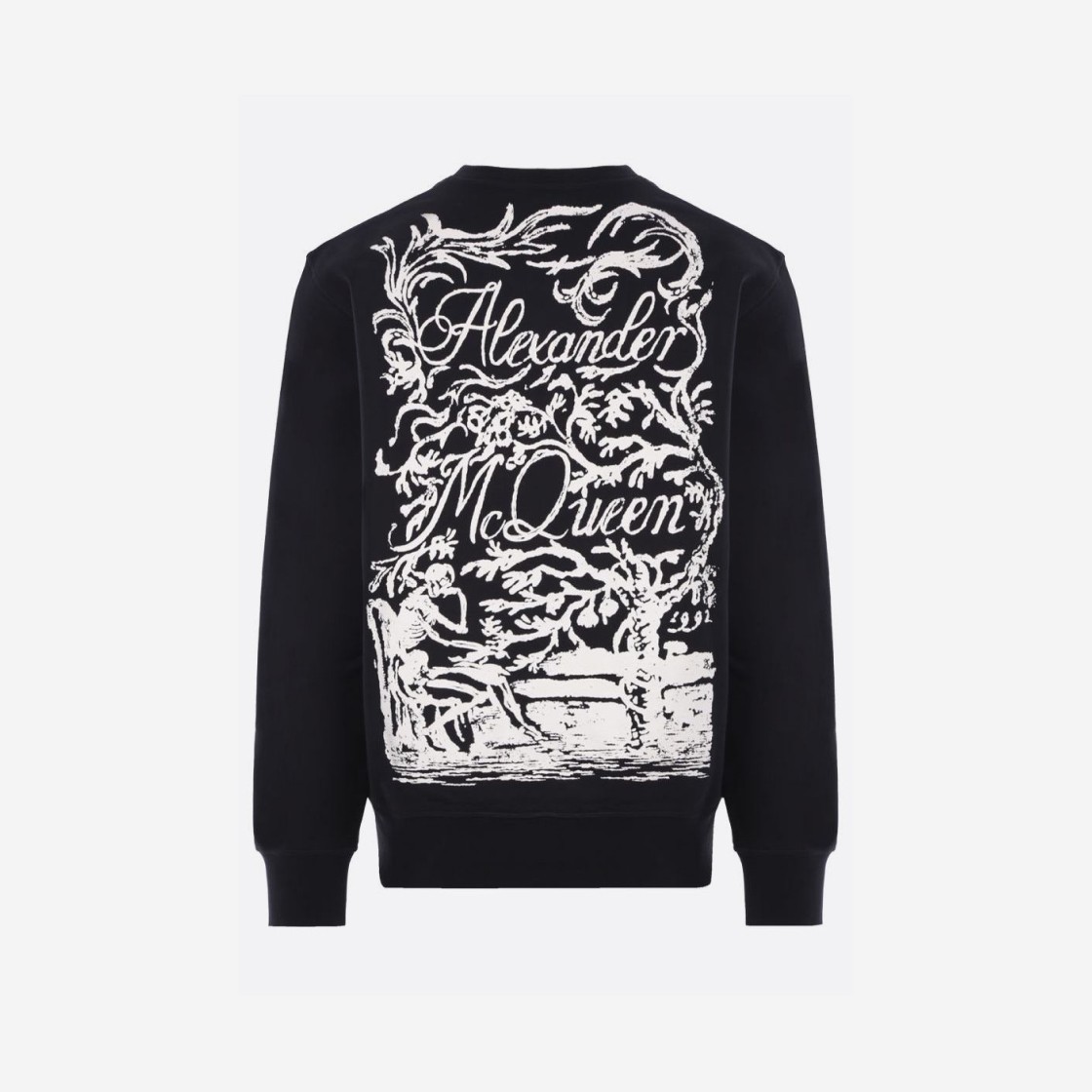 Alexander McQueen Blake Illustration Logo Sweatshirt Black 상세 이미지 1