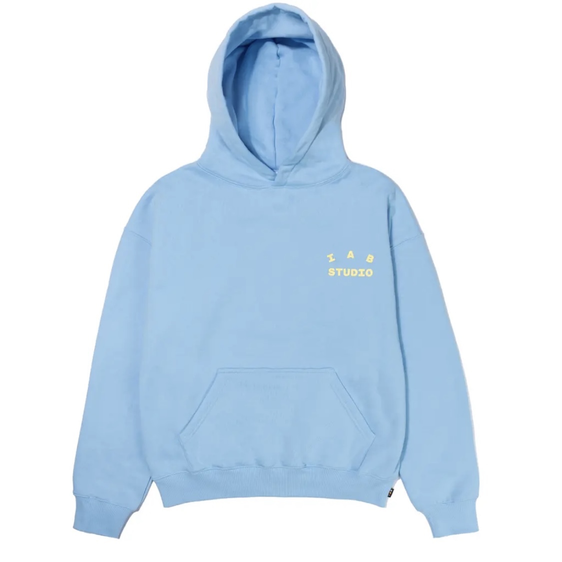IAB Studio Hoodie Sky Blue Lemon 착용 스타일 - 1