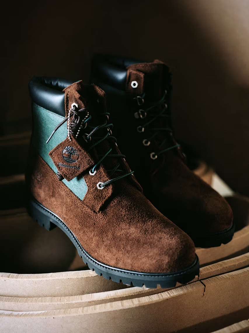 Timberland x Thisisneverthat 6 inch Boot Brown - Wide, Thisisneverthat x Timberland Washed Cap Black 착용 스타일 - 3