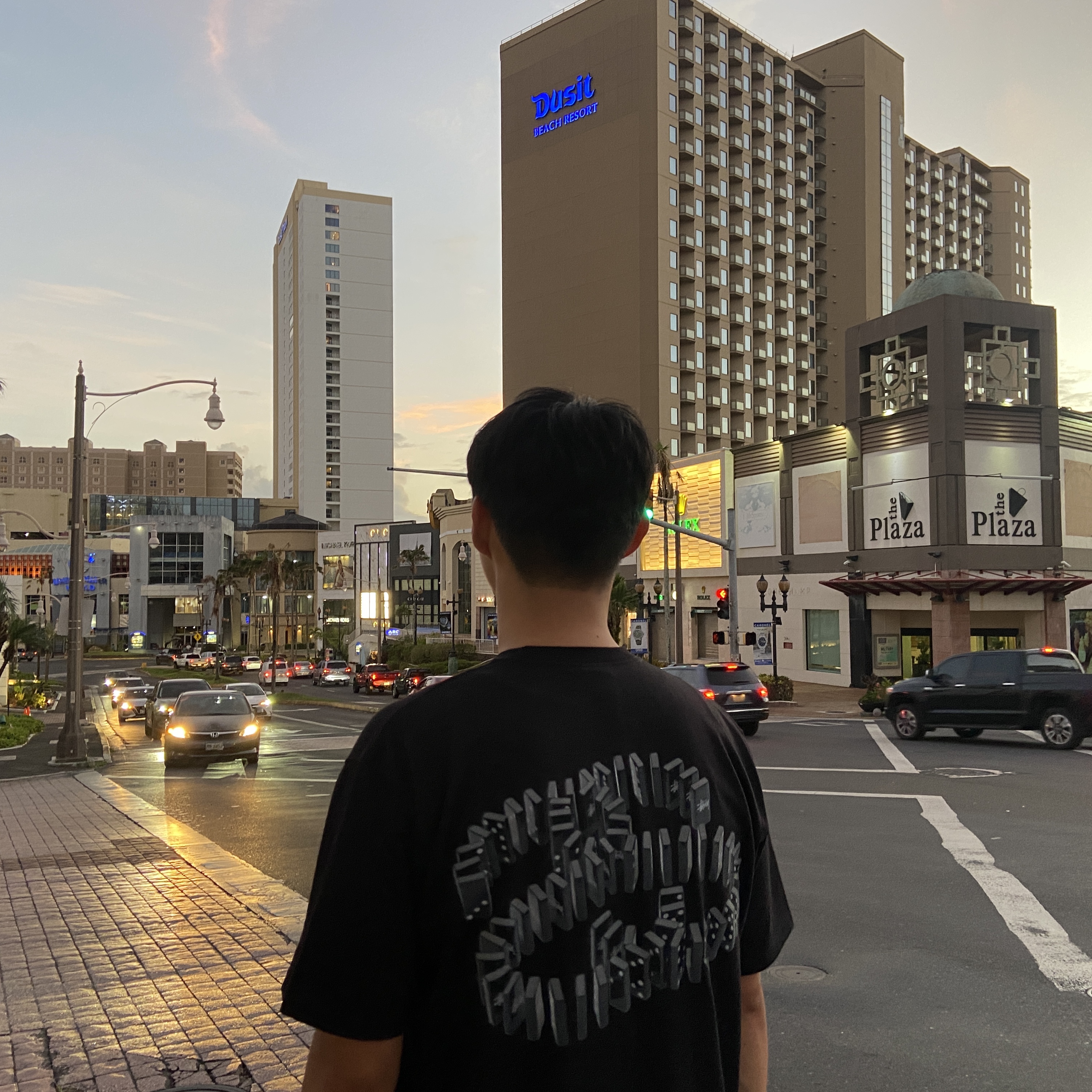 Stussy Dominoes T-Shirt Black 착용 스타일