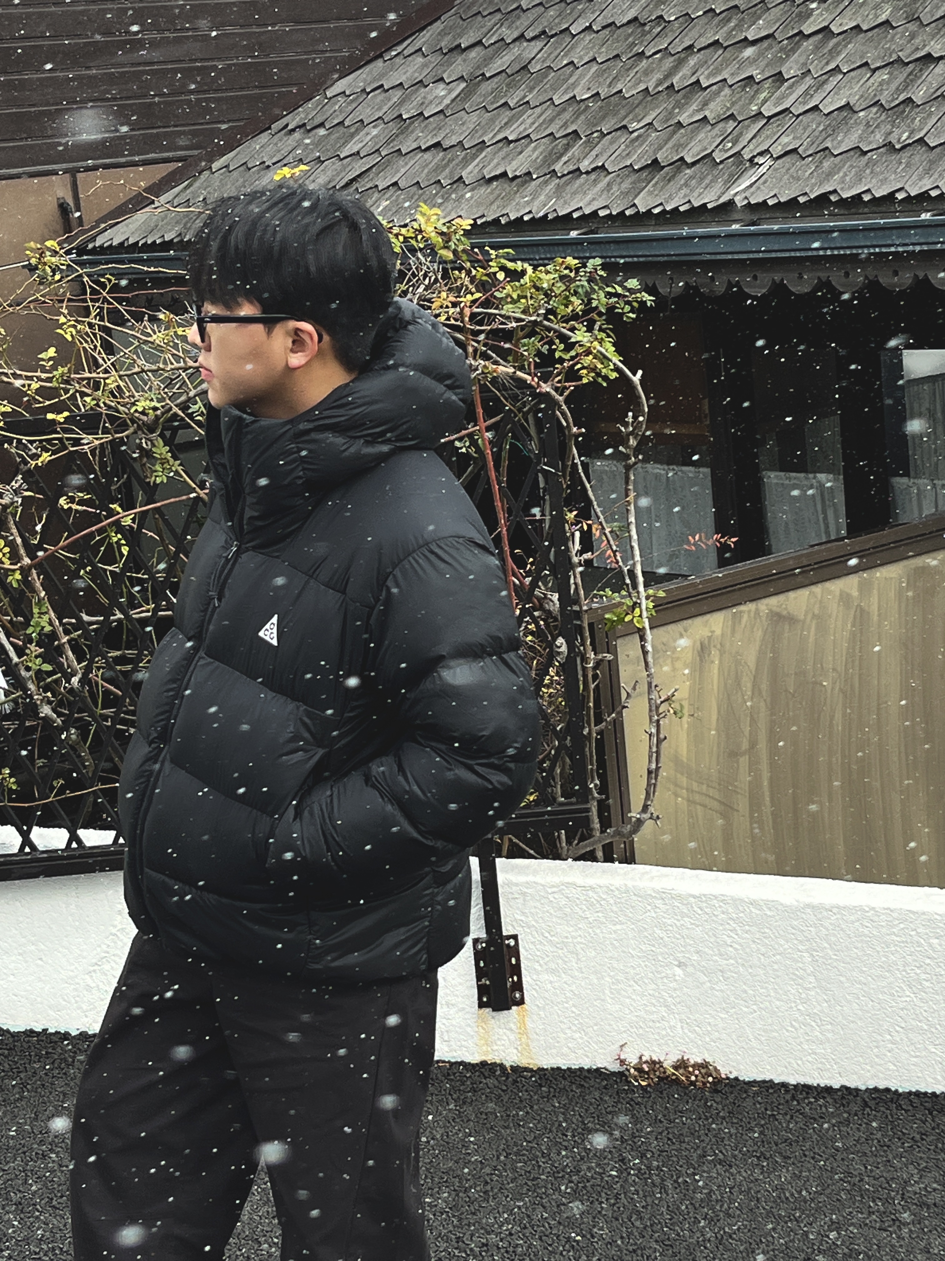 Nike ACG Therma-Fit ADV Lunar Lake Puffer Jacket Black - Asia 착용 스타일