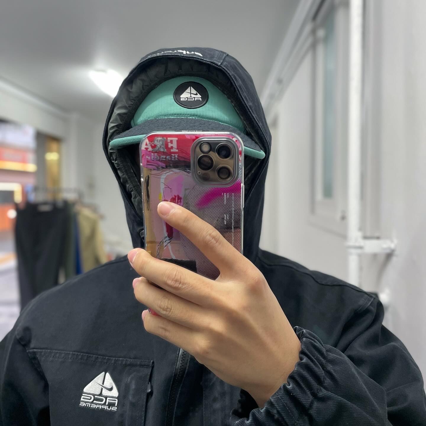 Supreme x Nike ACG Denim Pullover Black - 22FW, Nike NRG ACG Therma-Fit ADV Rope De Dope Light Army - Asia 착용 스타일