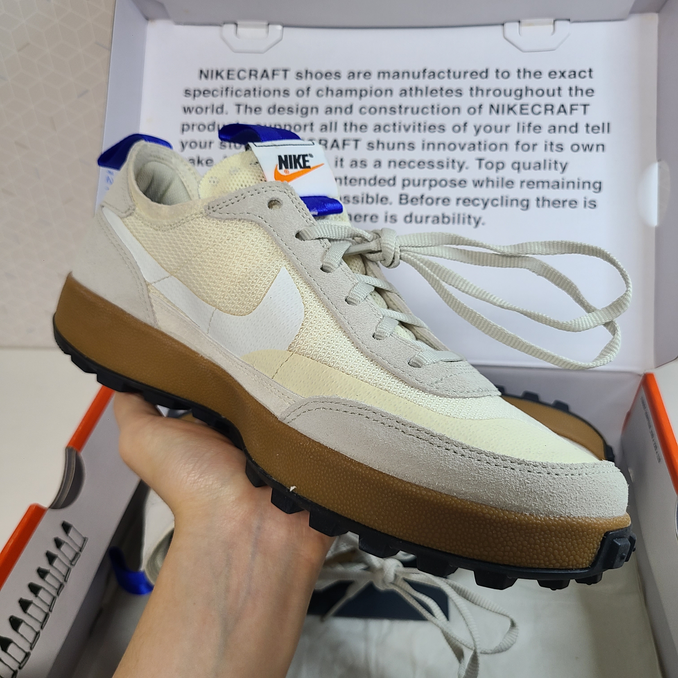 Nike x Tom Sachs General Purpose Shoe Light Cream 착용 스타일 - 3