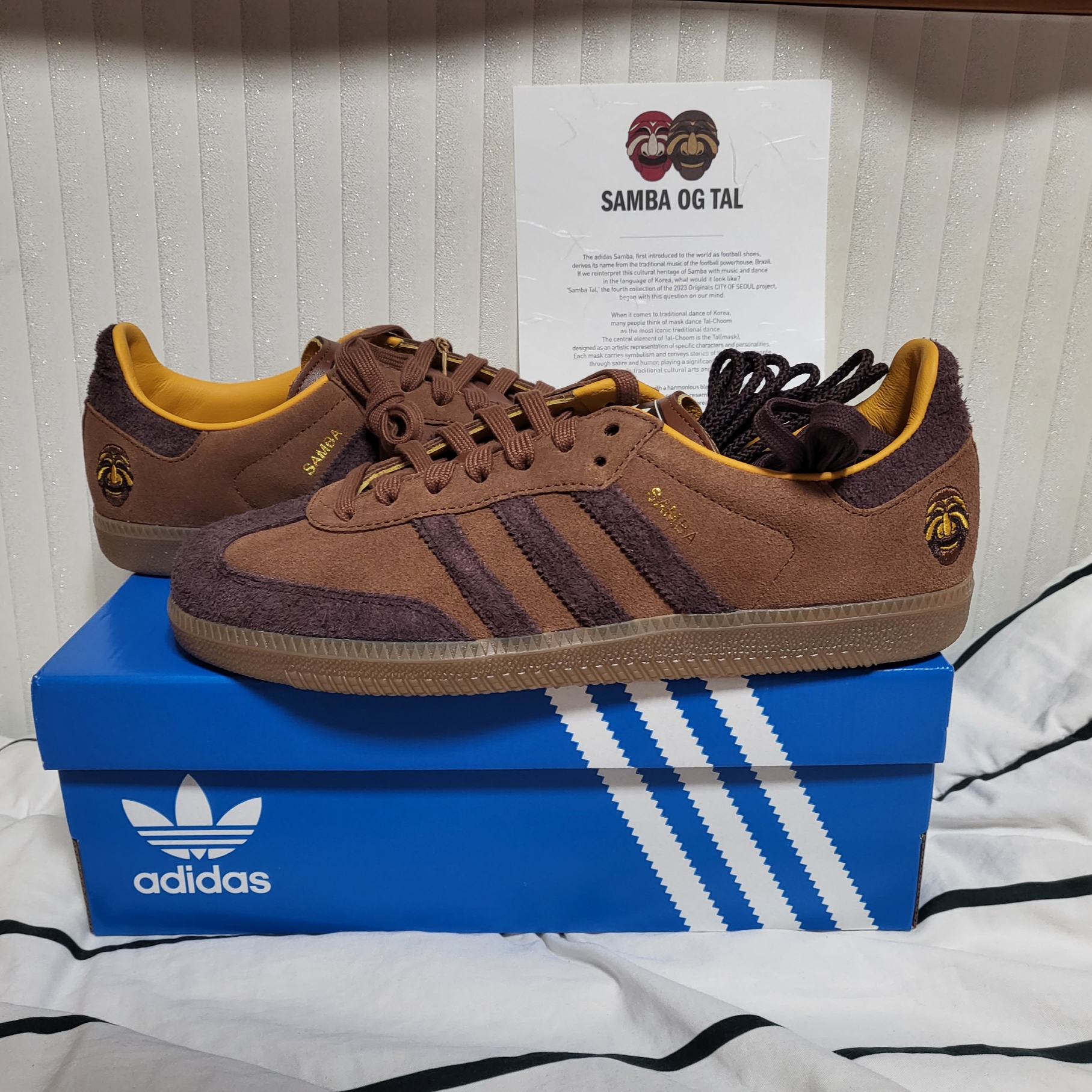 Adidas Samba OG Tal Preloved Brown Shadow Brown 착용 스타일