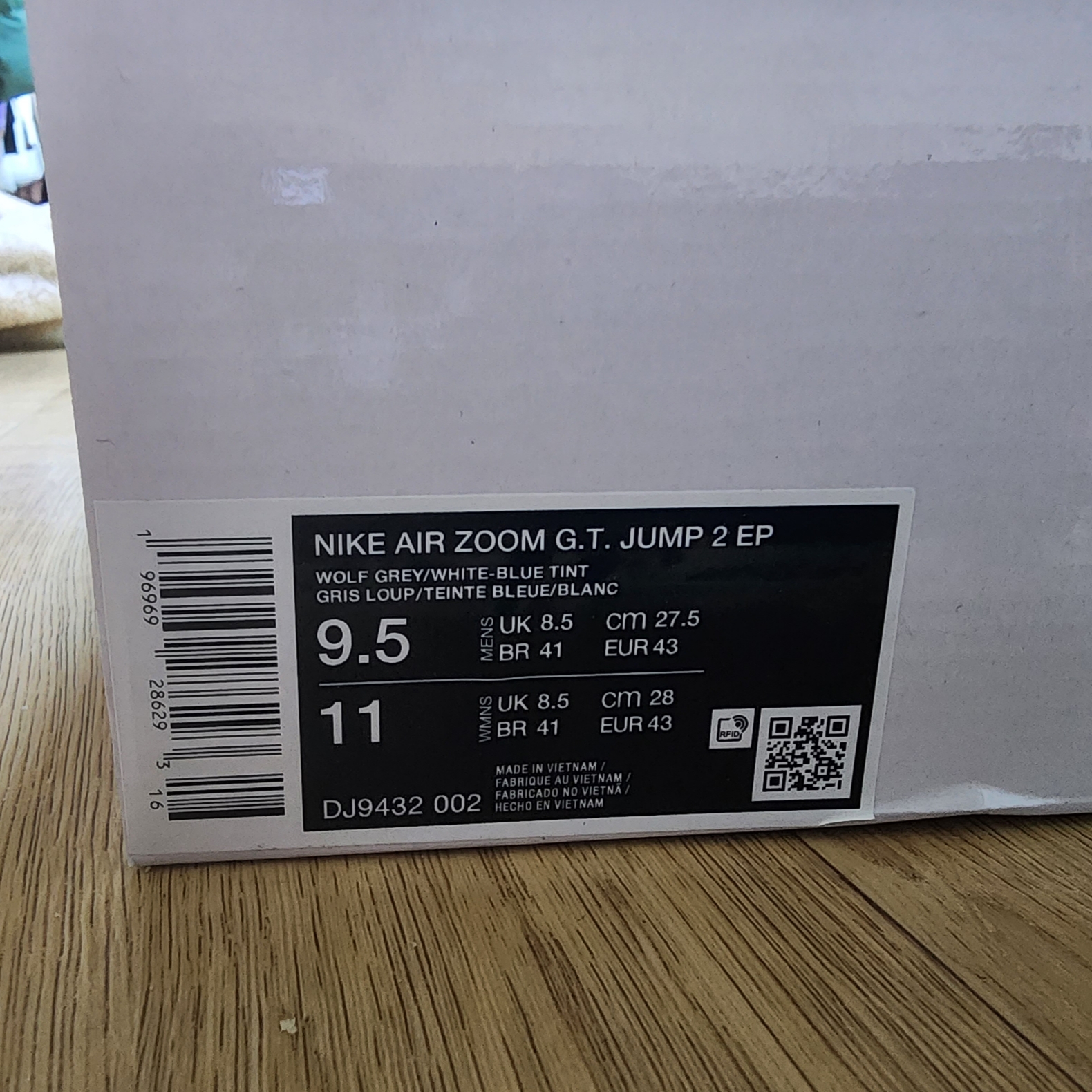 Nike Air Zoom GT Jump 2 EP Wolf Grey Blue Tint 착용 스타일 - 6