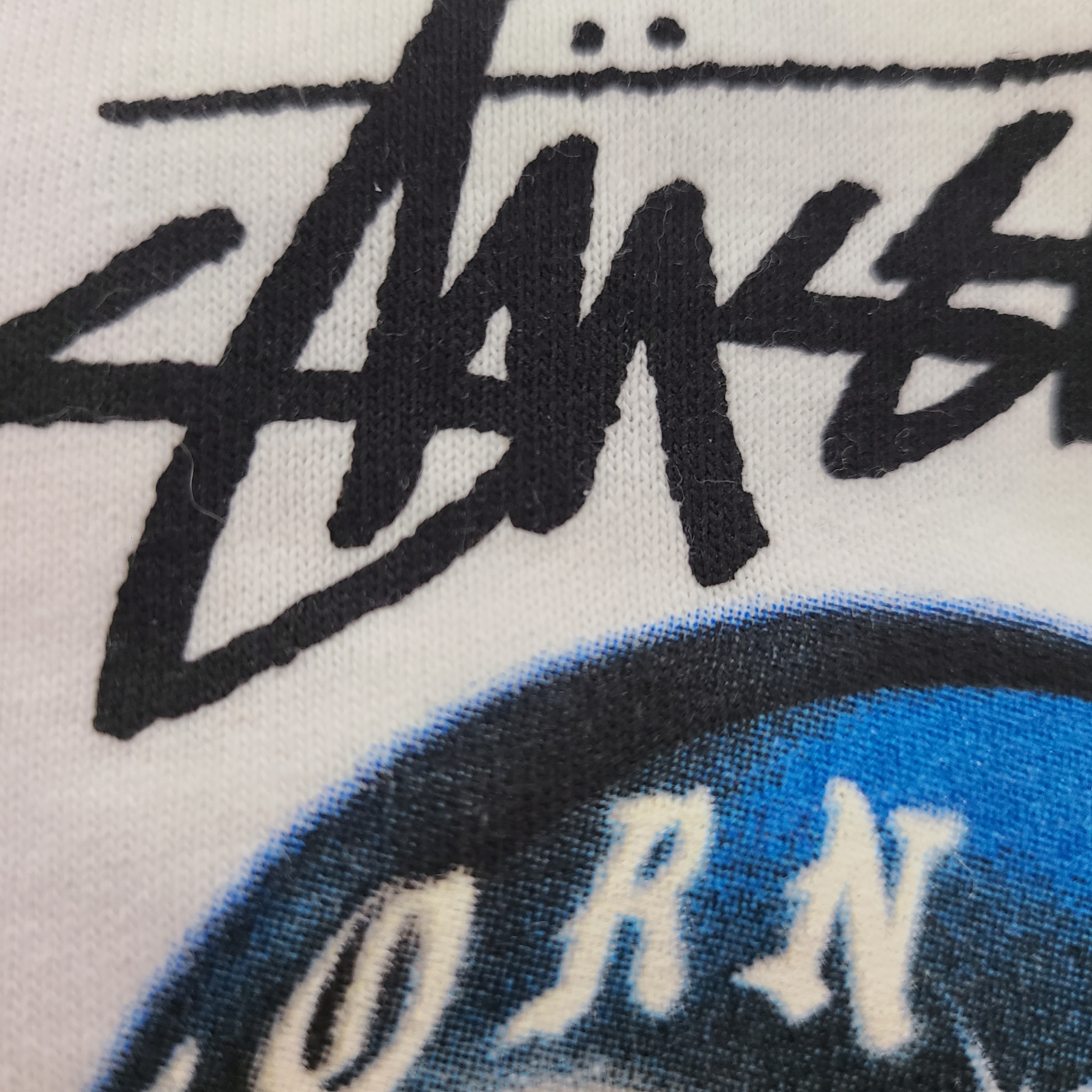 Stussy x Born X Raised 8 Ball T-Shirt White 착용 스타일 - 1