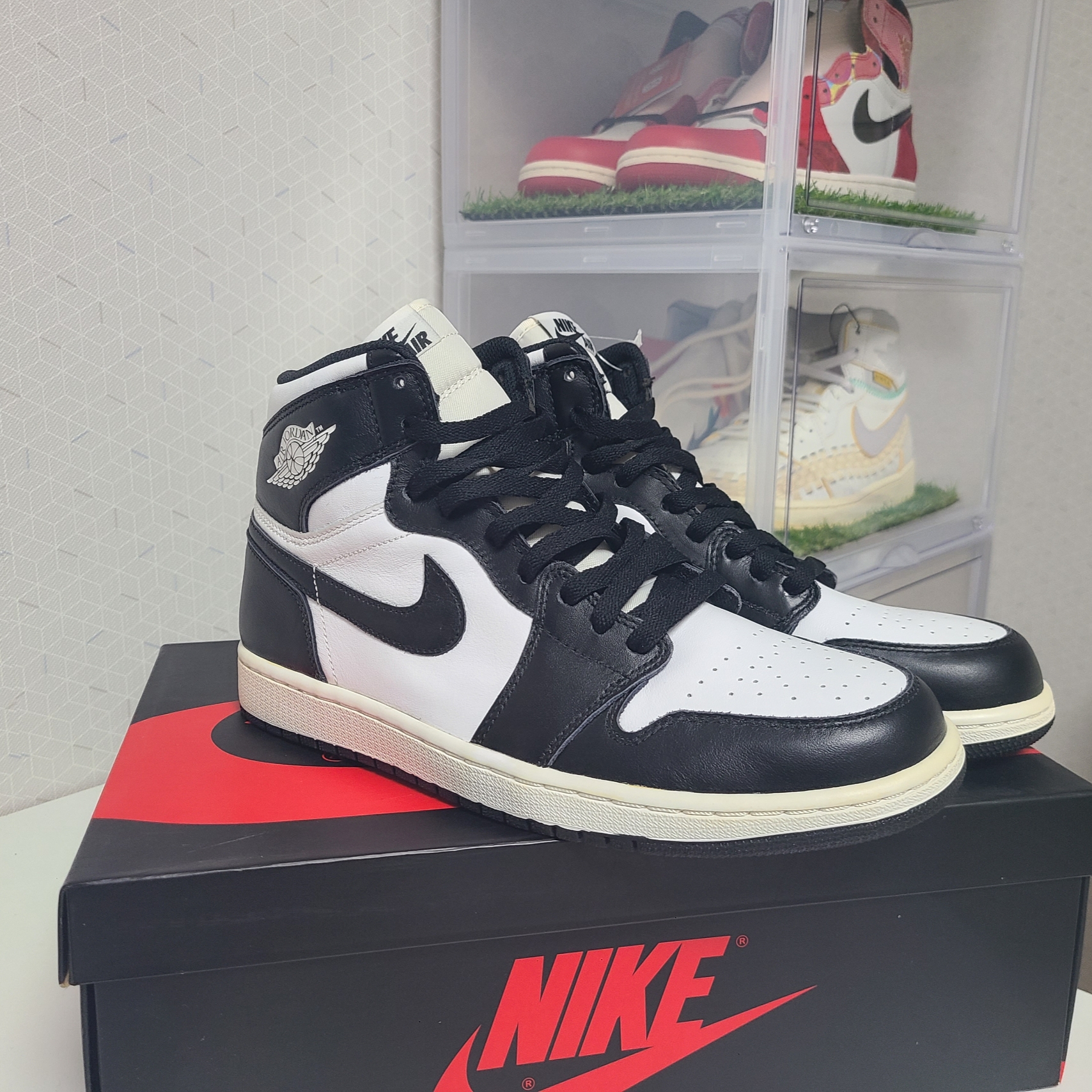 Jordan 1 Retro High OG Black White 2014 착용 스타일 - 1