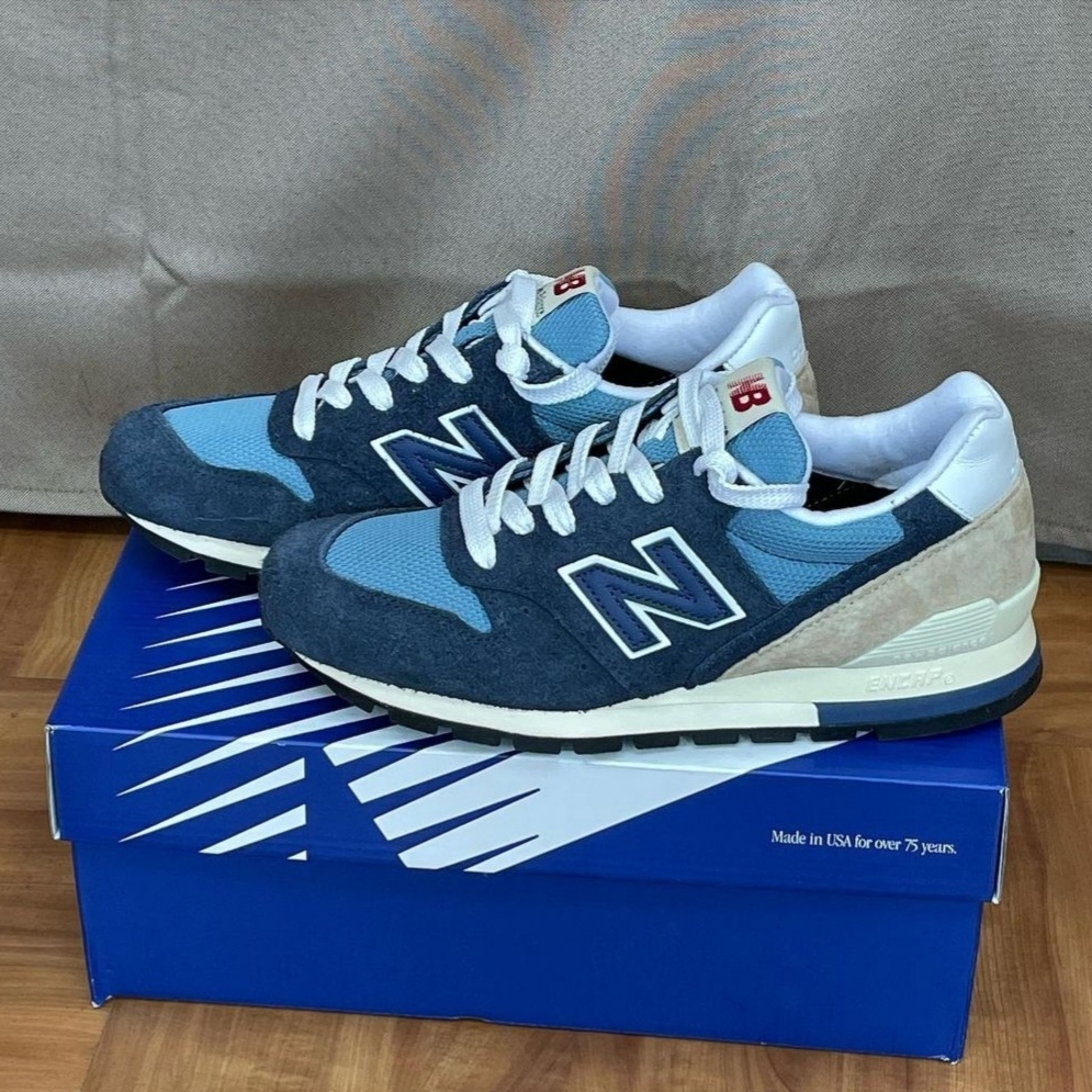 New Balance Made in USA 996 Navy 착용 스타일