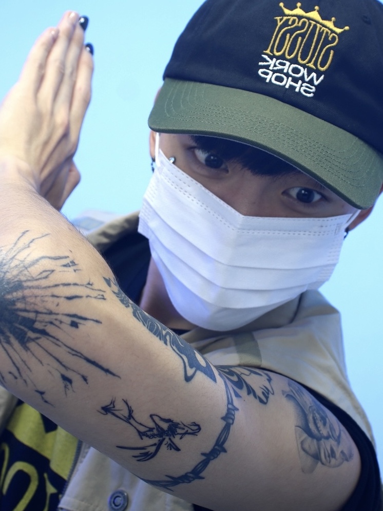 Stussy x Our Legacy Cap Black 착용 스타일