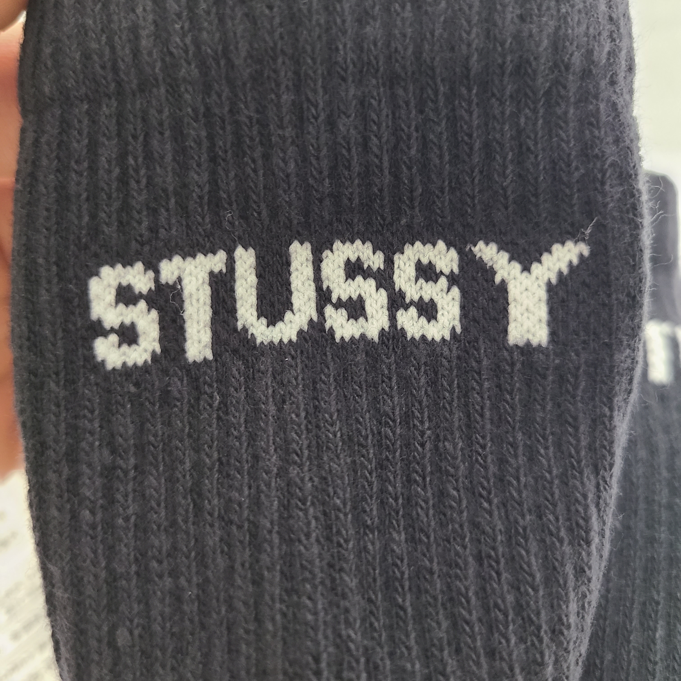 Nike x Stussy Everyday Plus Cushioned Crew Socks Black (3 Pack) 착용 스타일 - 1