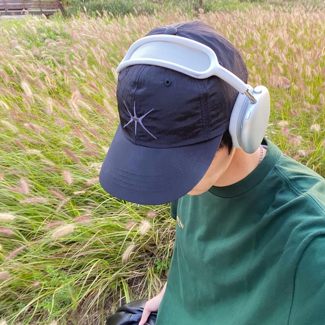 Yunse Hatch Nylon Cap Black 착용 스타일 - 1