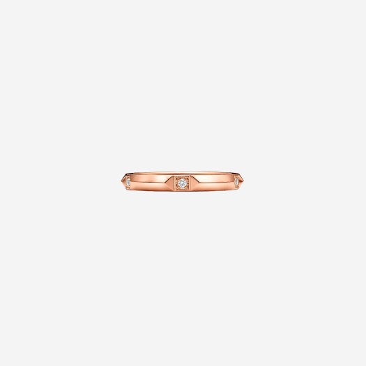 티파니 앤 코 티파니 트루 밴드 링 2.5mm 18K 로즈 골드 다이아몬드