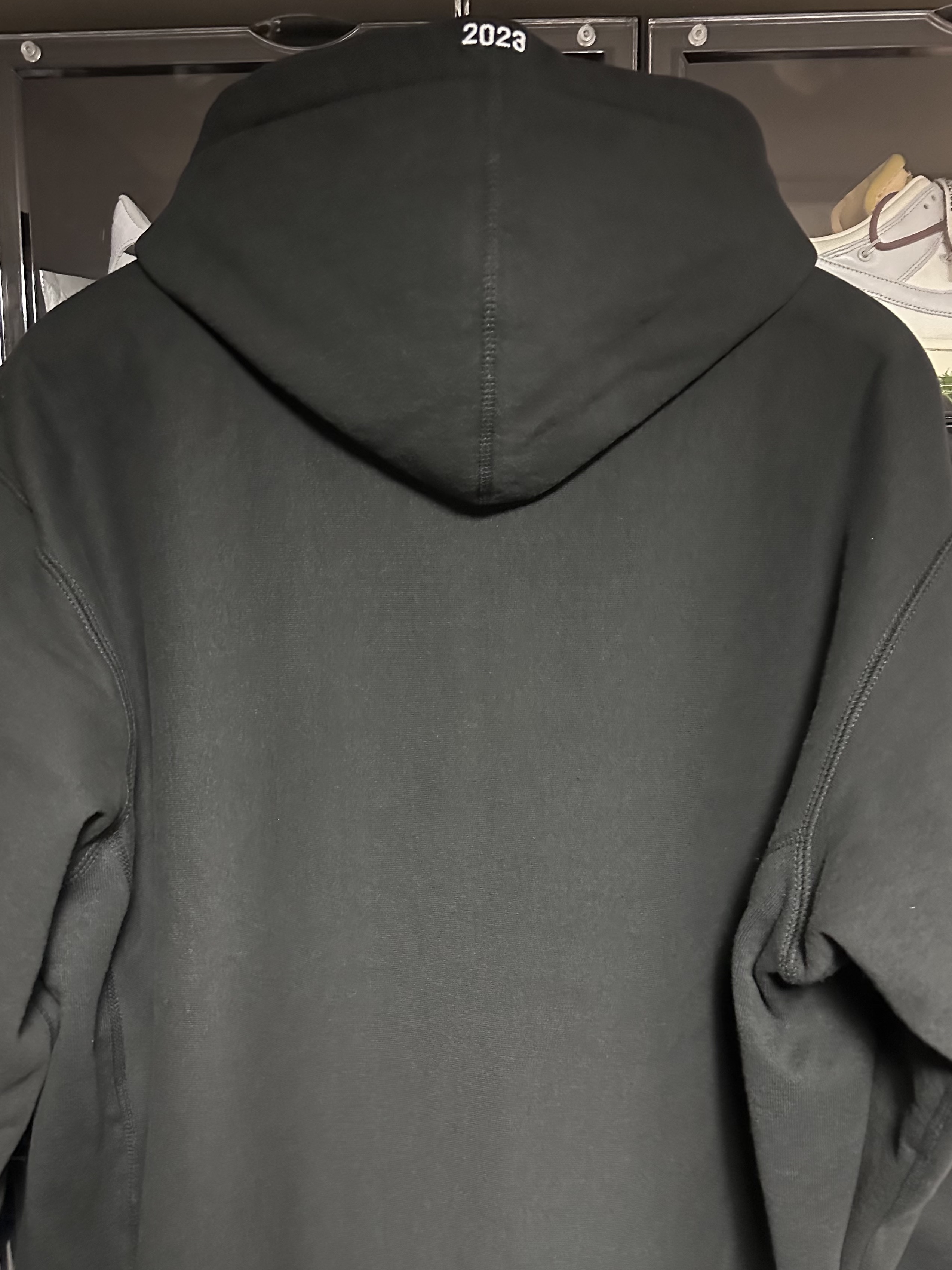 Supreme Box Logo Hooded Sweatshirt Black - 23FW 착용 스타일 - 2