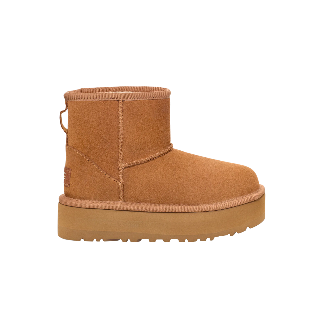 (키즈) 어그 클래식 미니 플랫폼 부츠 체스트넛((Kids) UGG Classic Mini Platform Boots Chestnut)