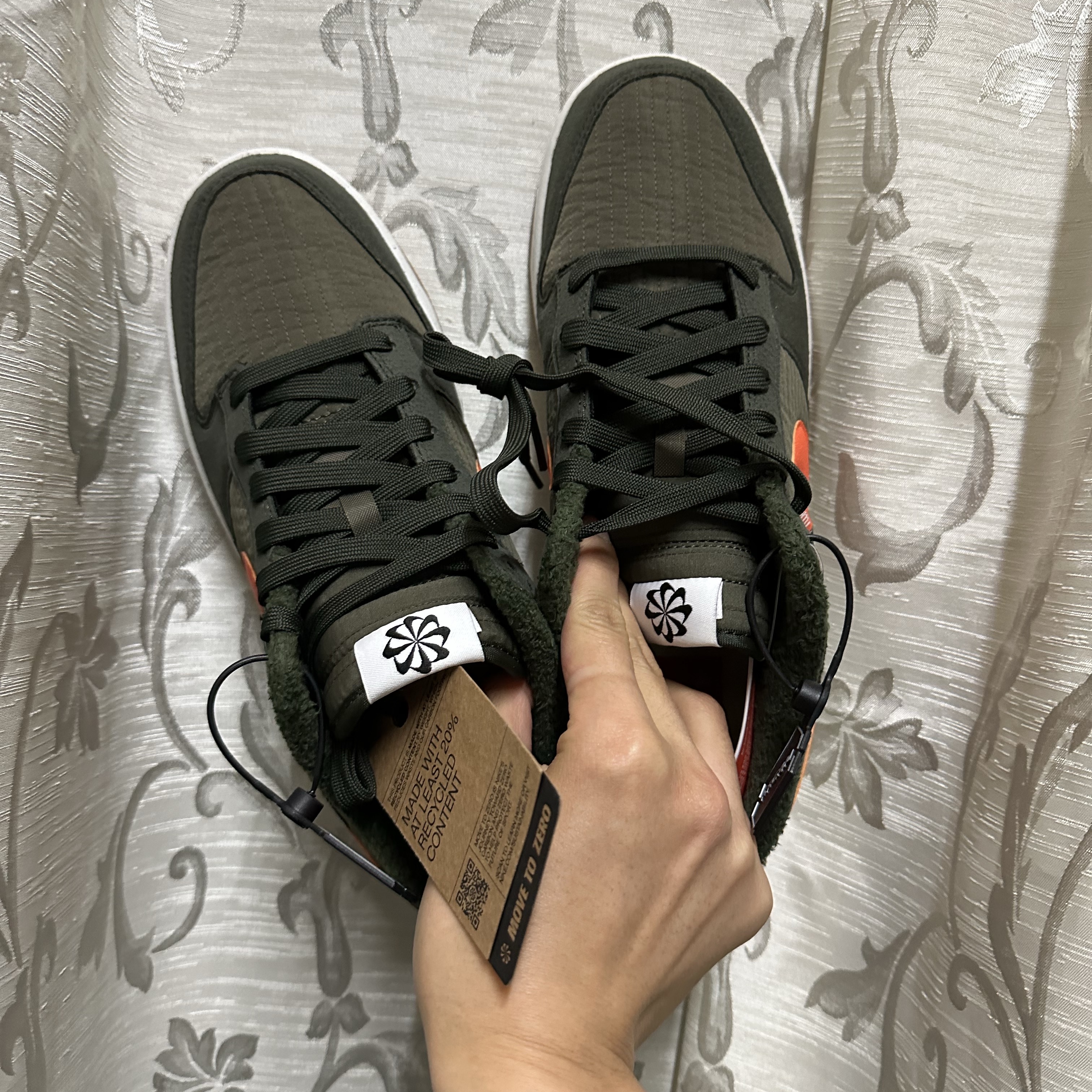 Nike Dunk Low Retro Next Nature Sequoia Olive 착용 스타일 - 2