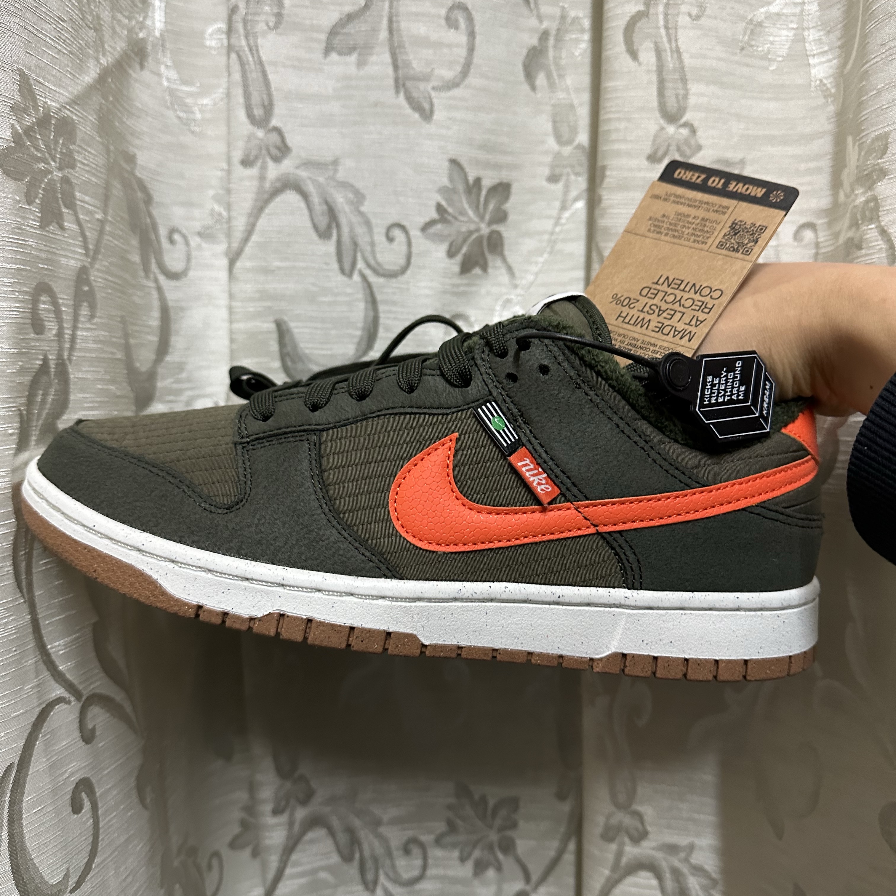Nike Dunk Low Retro Next Nature Sequoia Olive 착용 스타일 - 1