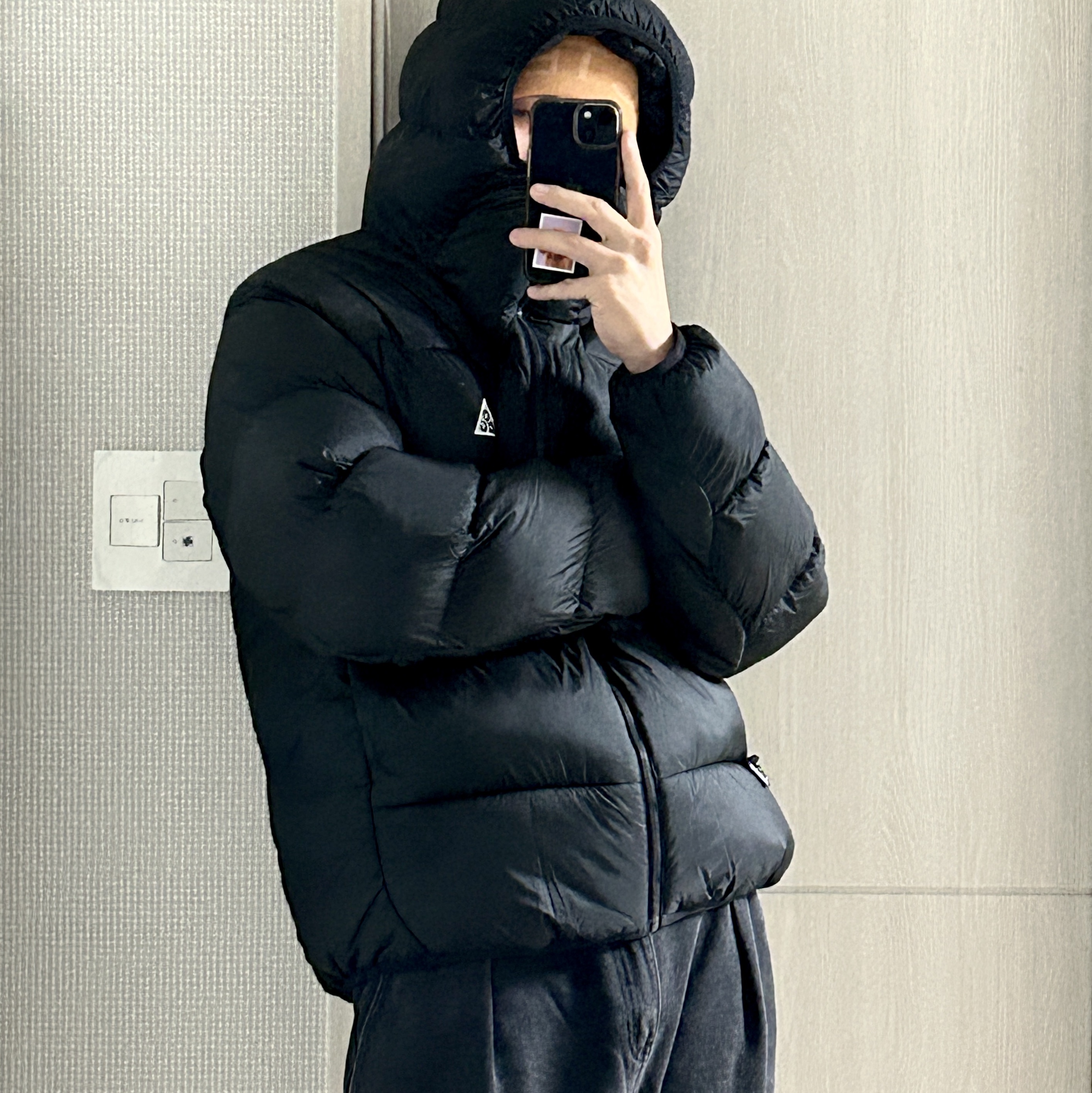 Nike ACG Therma-Fit ADV Lunar Lake Puffer Jacket Black - Asia, Arc'teryx Bird Word Toque Hazelnut 착용 스타일 - 1