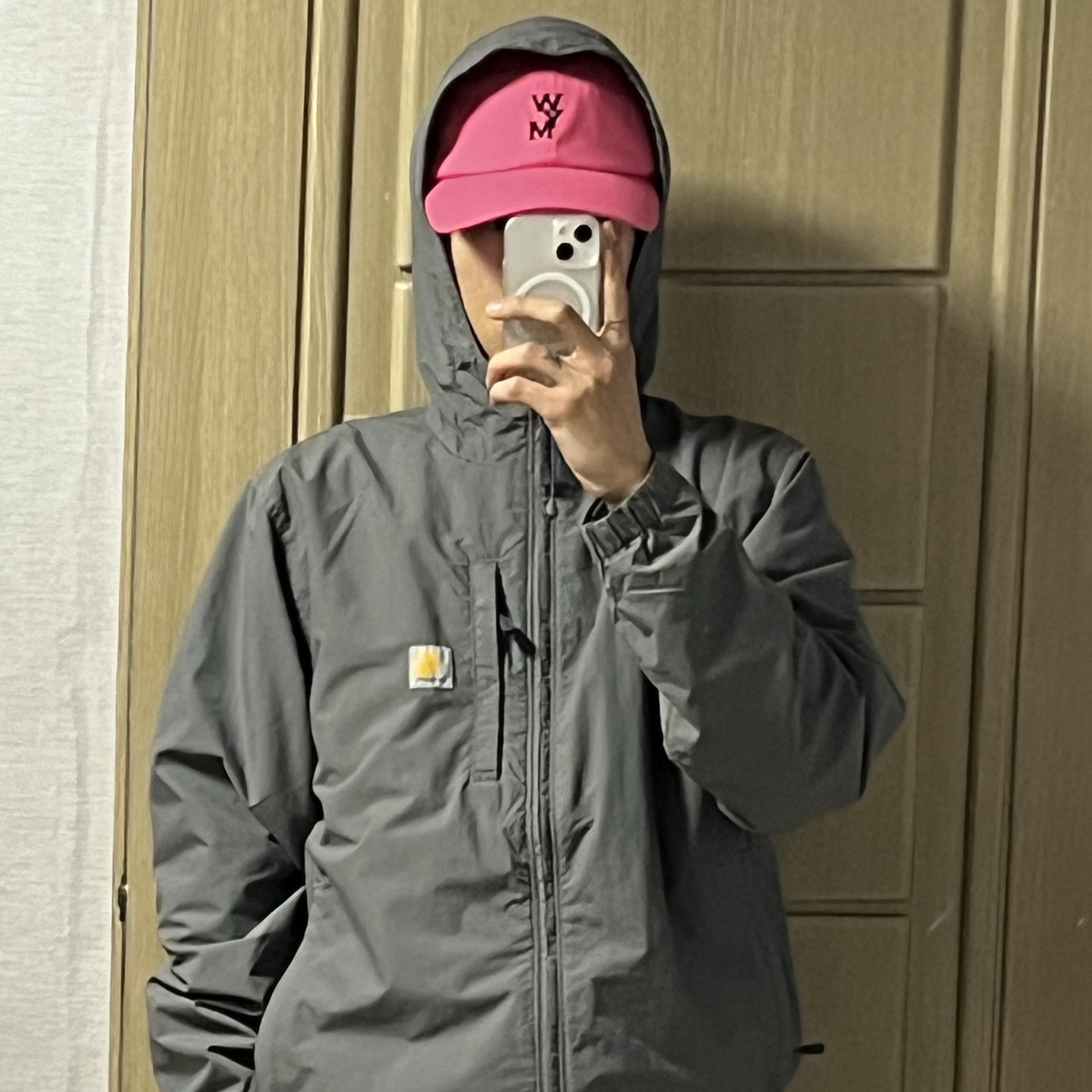 Wooyoungmi Logo Ball Cap Pink - 23SS 착용 스타일 - 2