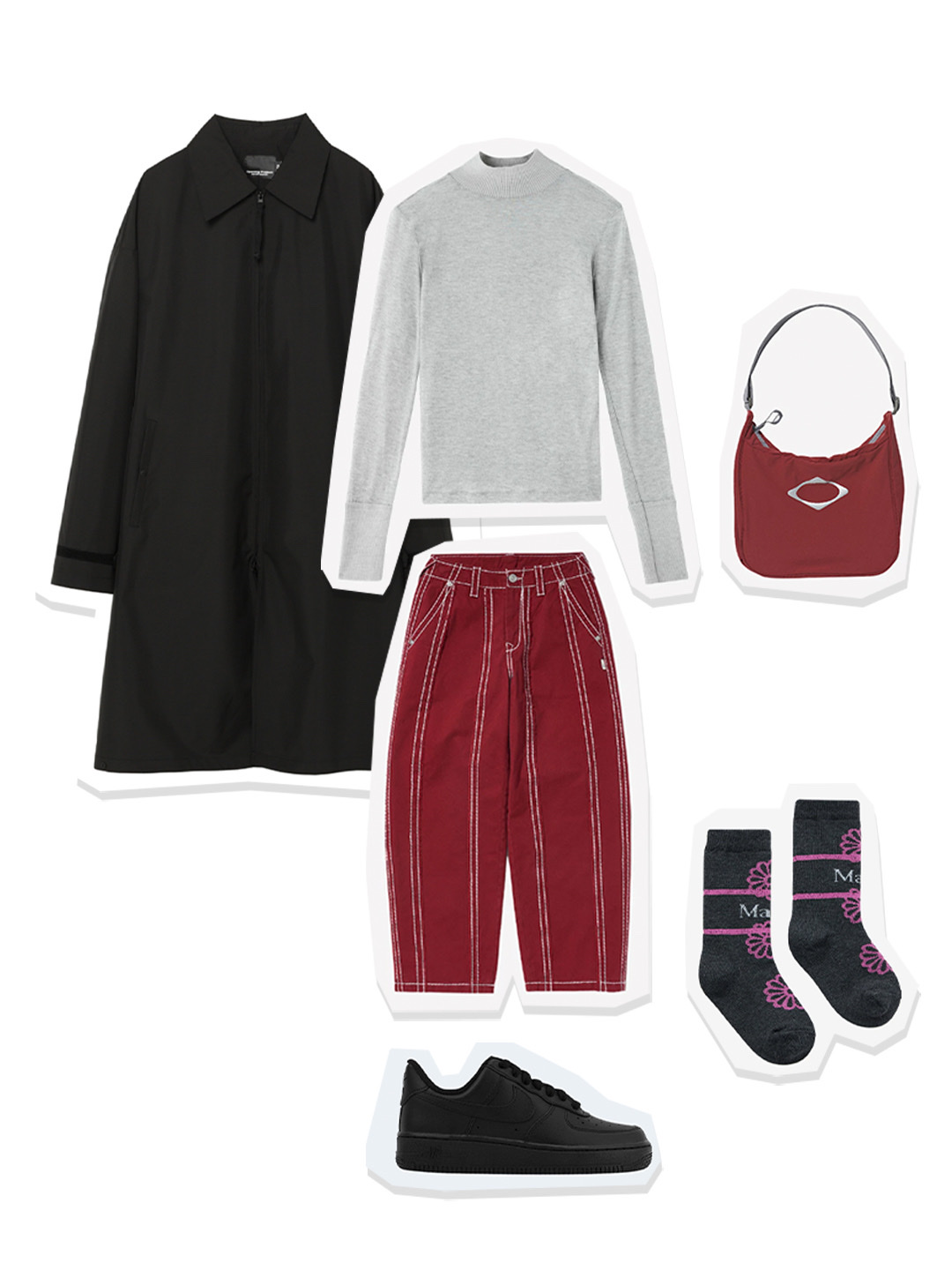 Opening Project Waterproof Car Coat Black, True Religion Scar Washed Denim Pants Red 착용 스타일 - 1