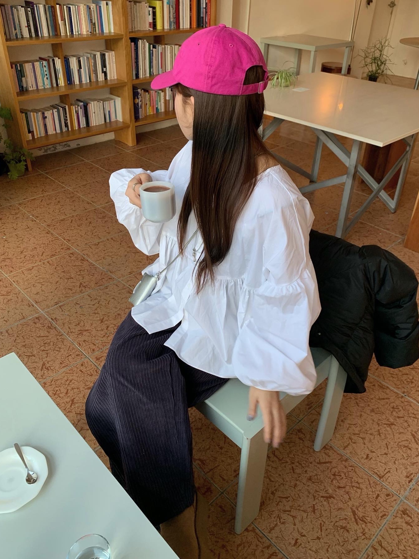 Stussy Basic Stock Low Pro Cap Magenta 착용 스타일 - 3