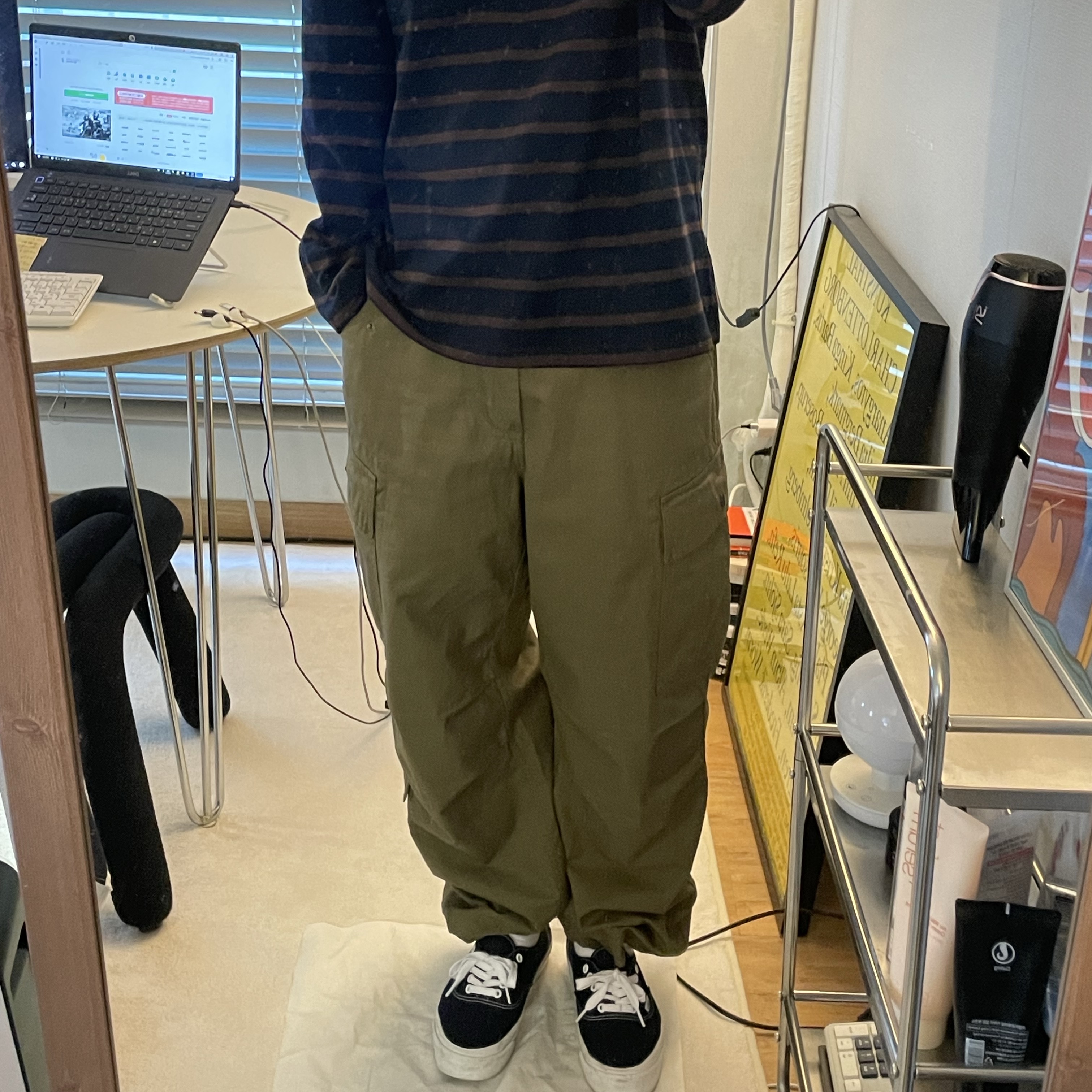 Vans Vault OG Authentic LX Navy 착용 스타일