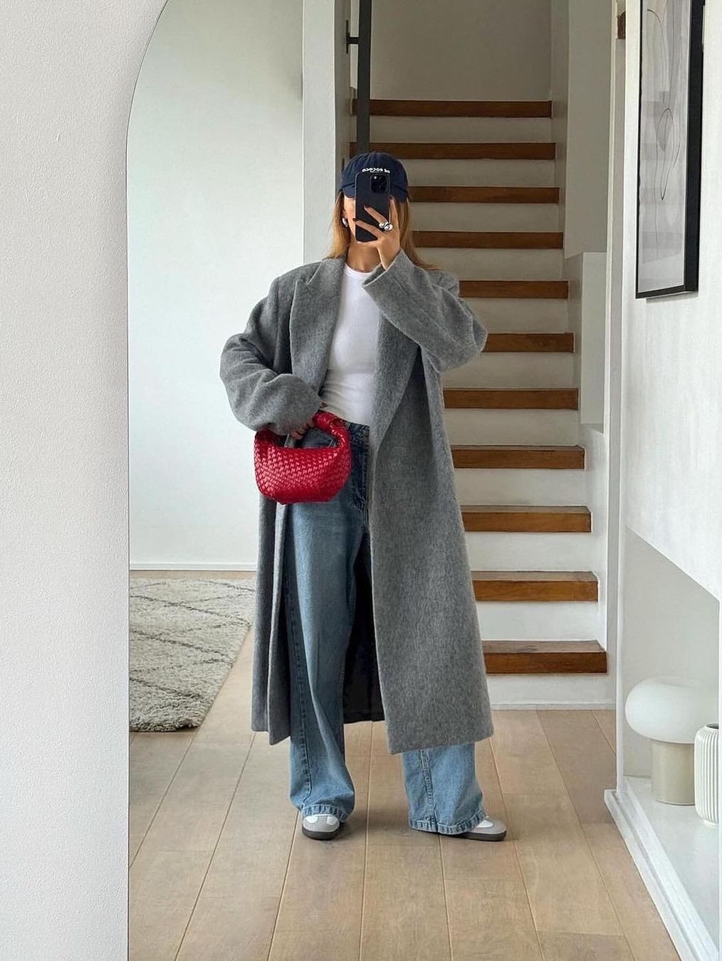 Safarispot Women 1/2 Ticketing Linen Denim Pants Indigo, Nieeh Women Stripe Wide Denim Pants Blue 착용 스타일 - 4