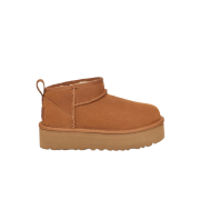 (Kids) UGG Classic Ultra Mini Platform Chestnut