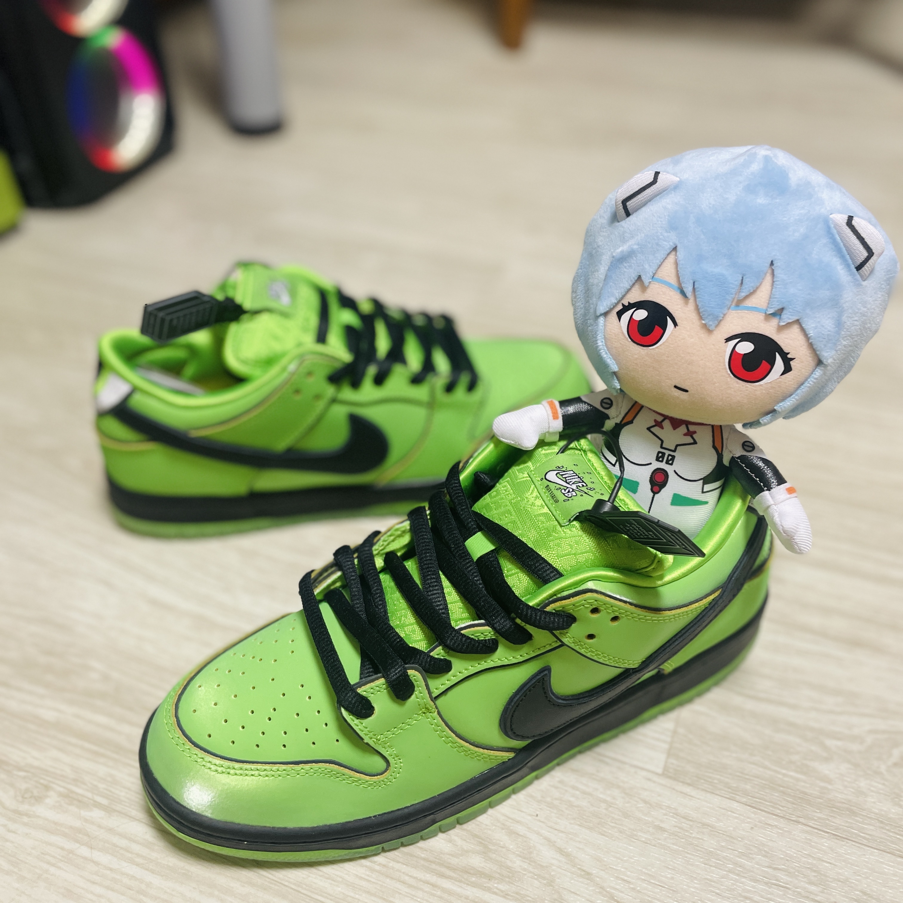 Nike x The Powerpuff Girls SB Dunk Low Pro QS Buttercup 착용 스타일