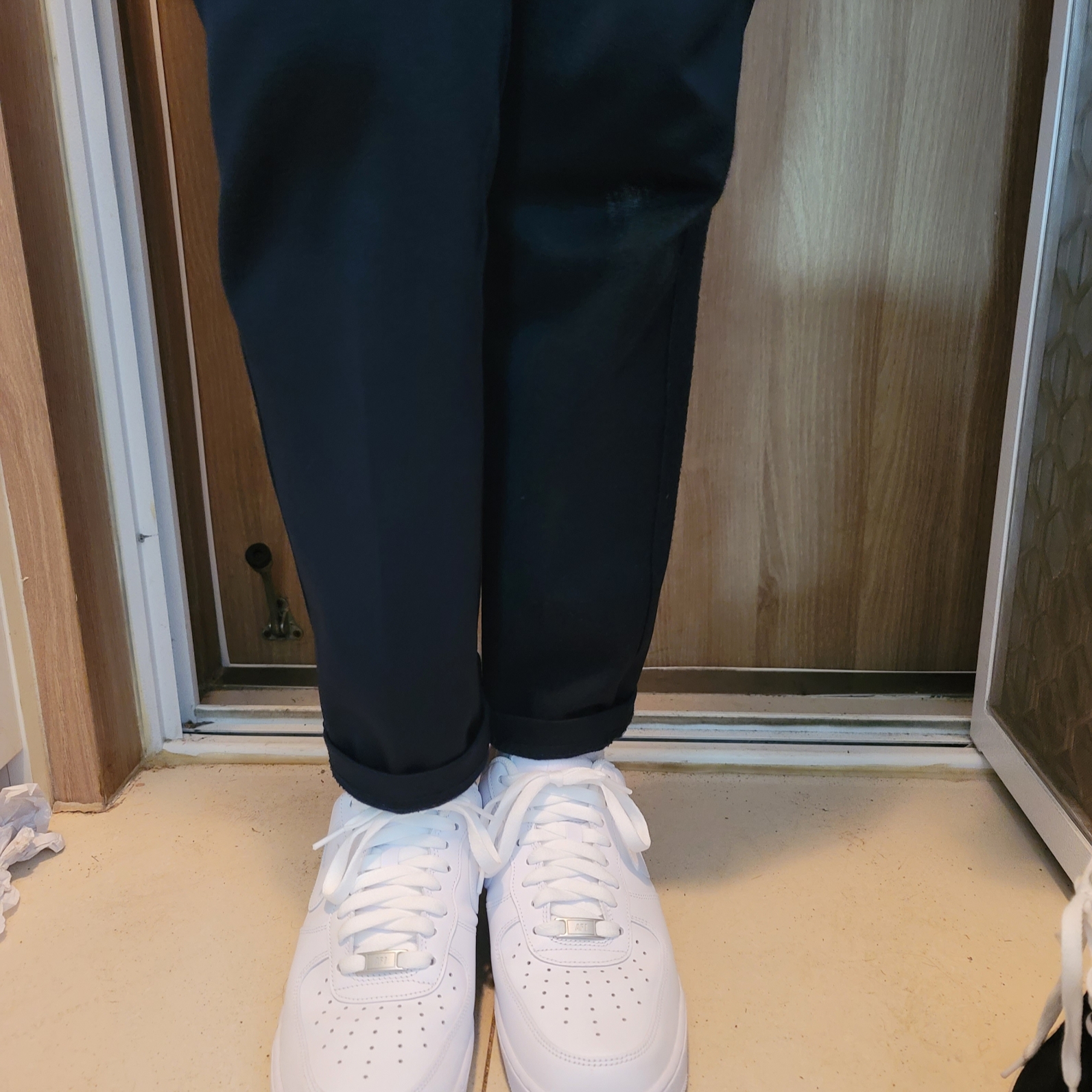 Nike Air Force 1 '07 Low White 착용 스타일 - 1