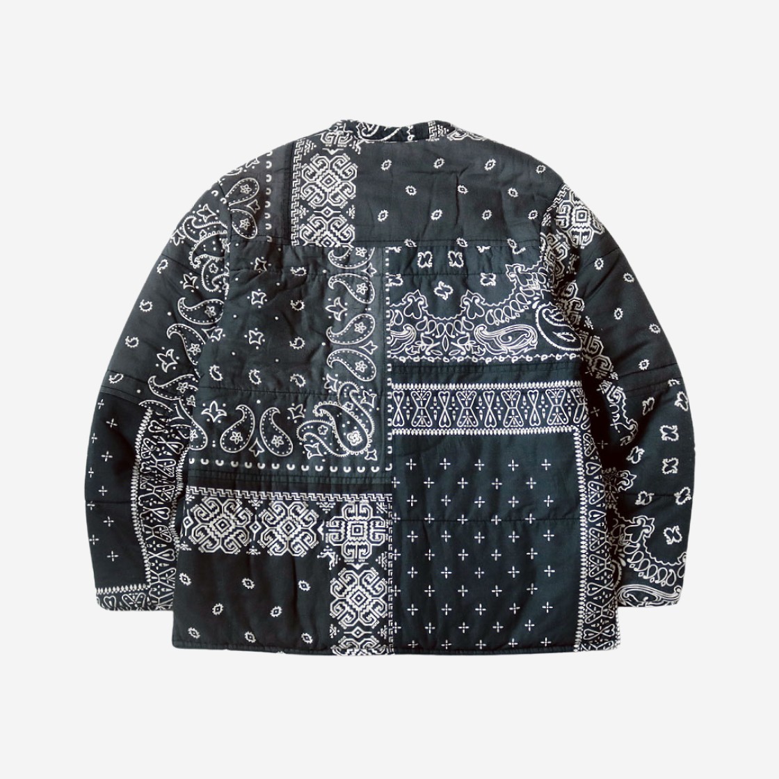 Kapital Gauze Bandana Patchwork PT Quilt Work Blouson Black 상세 이미지 2