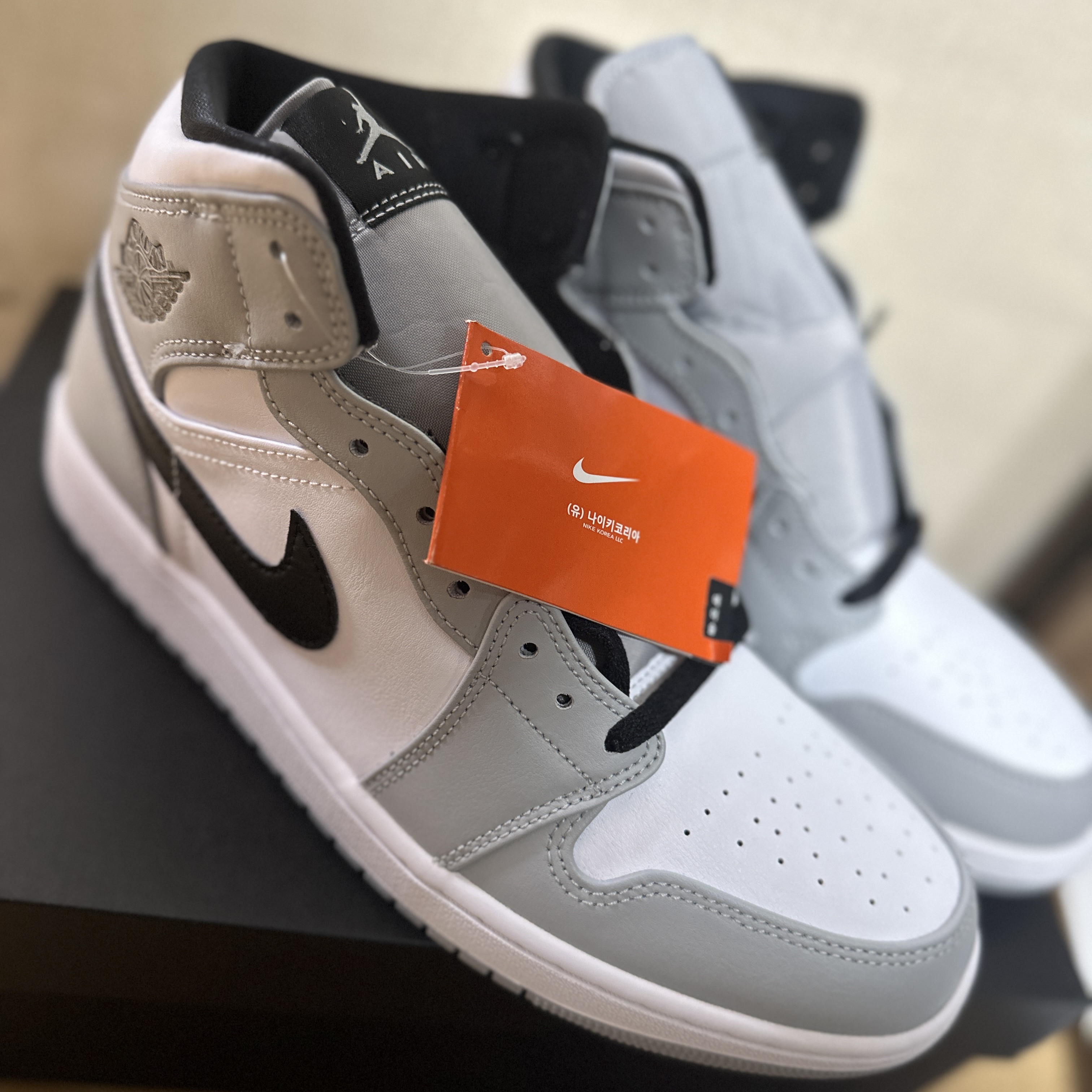 Jordan 1 Mid Light Smoke Grey 착용 스타일