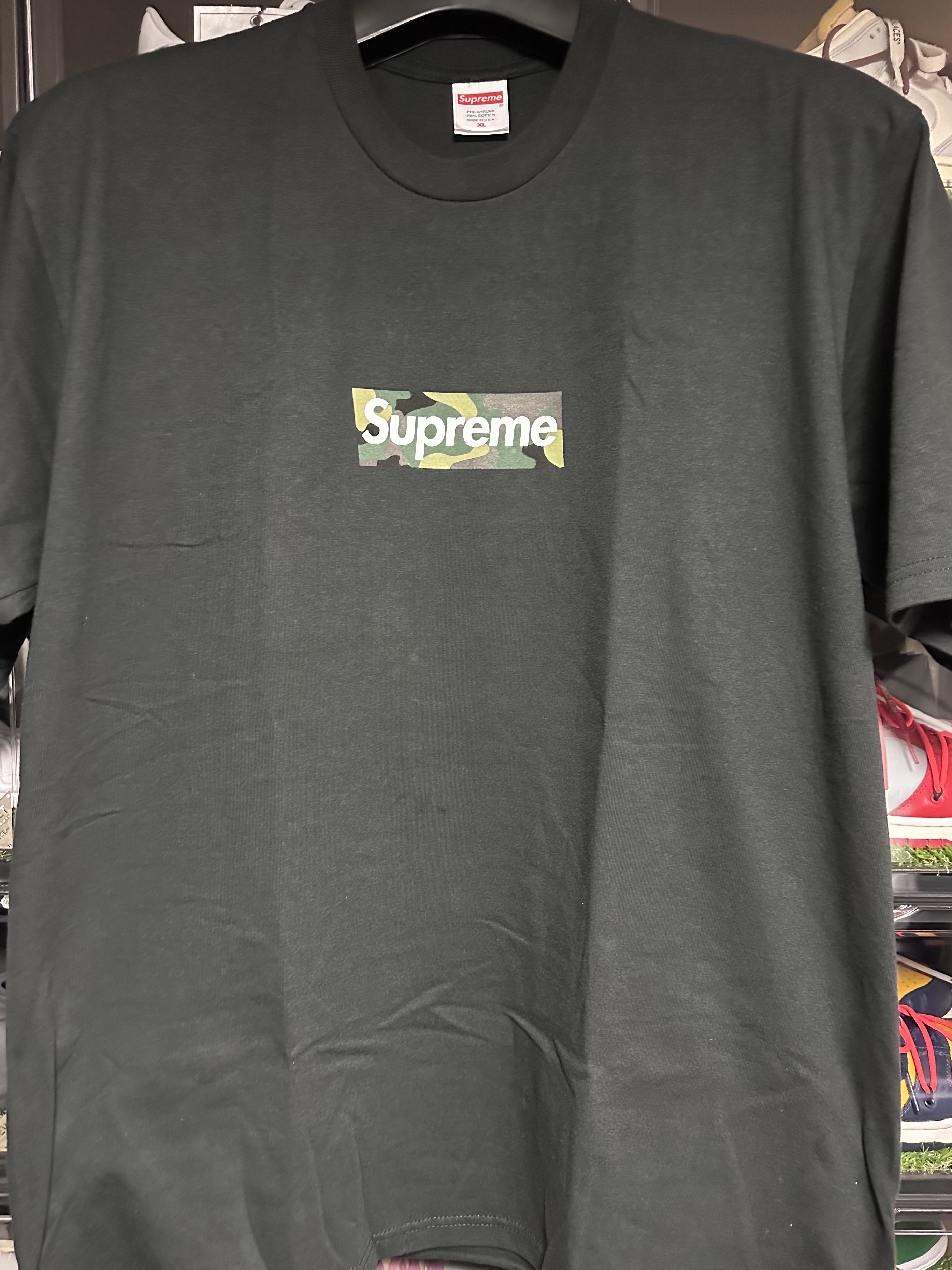 Supreme Box Logo T-Shirt Black - 23FW 착용 스타일