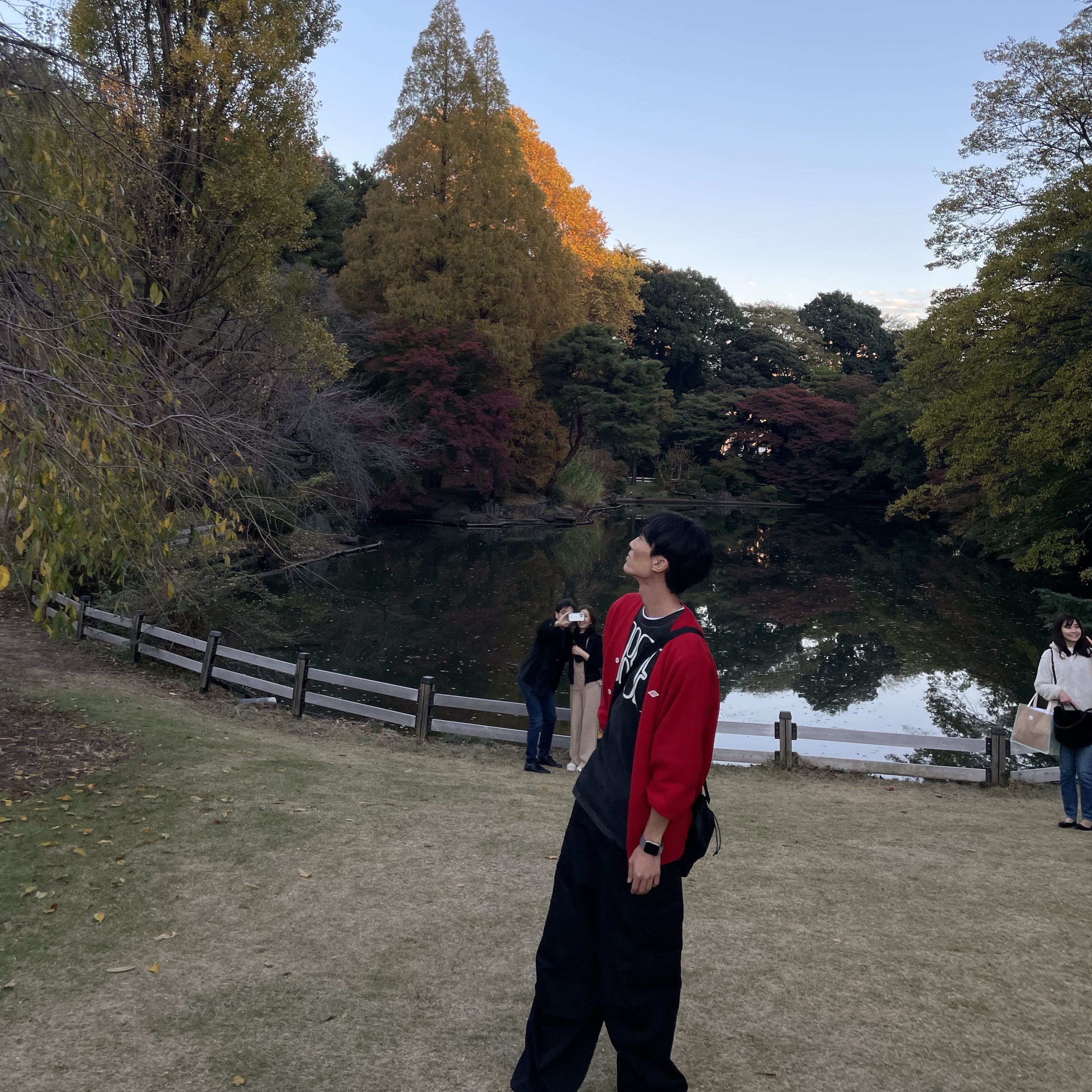 Supreme NYC T-Shirt Black - 23FW, (W) Danton Lambswool Crewneck Cardigan Orange 착용 스타일 - 1