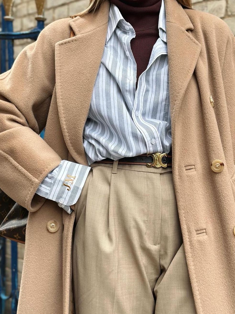 (W) Max Mara Madame 101801 Icon Coat Camel 착용 스타일 - 4
